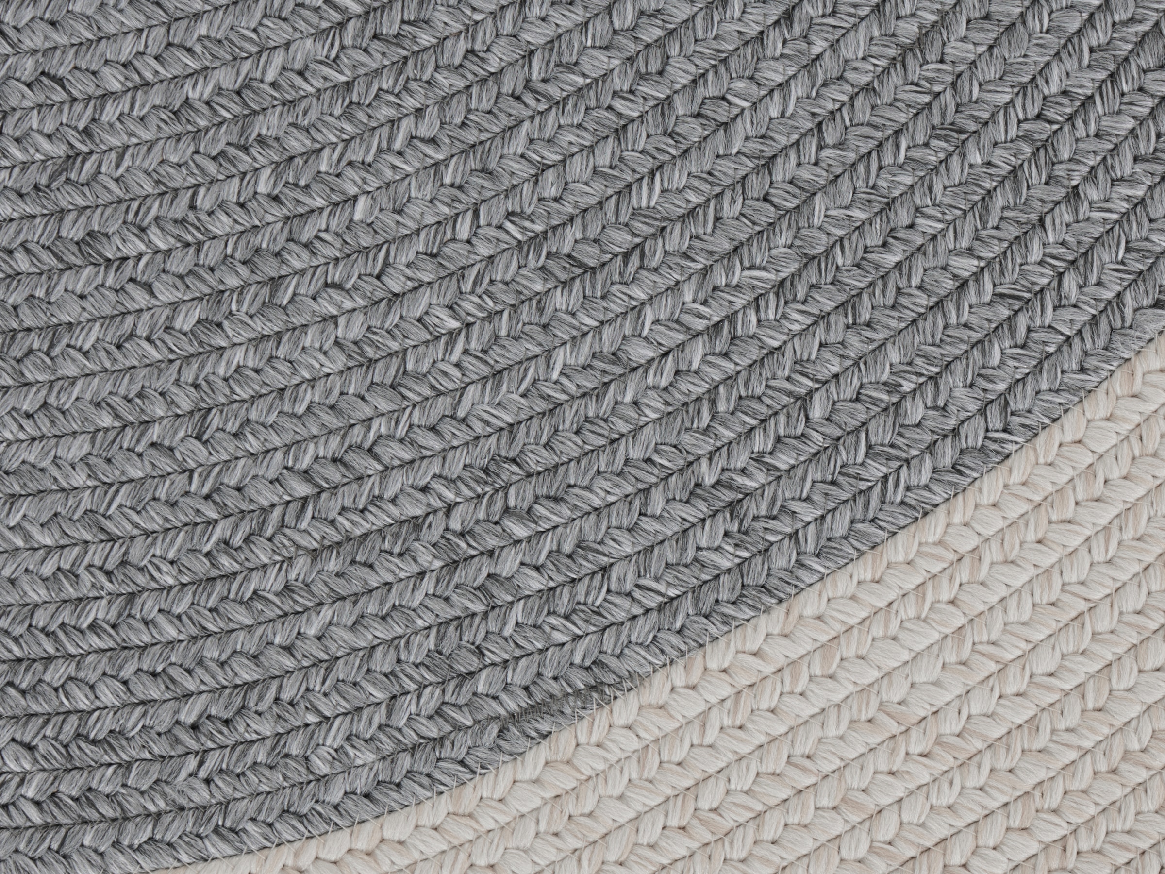 HANSE Home Teppich »Trenzado« rund 10 mm Höhe In- & Outdoor, Handmade-Look, Gewebt, Wetterfest, Balkon, Wohnzimmer