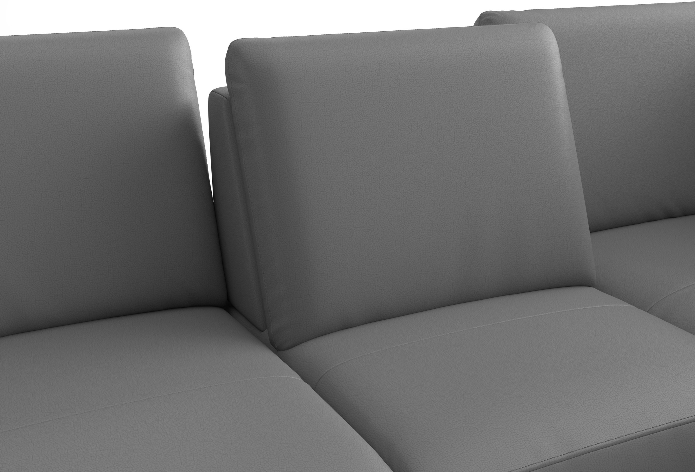 sit&more Ecksofa »Chelsea L-Form, B: 264 cm, Leder, inkl. Sitztiefen-&Armteilverstellung« optional mit Schlaffunktion und Bettkasten