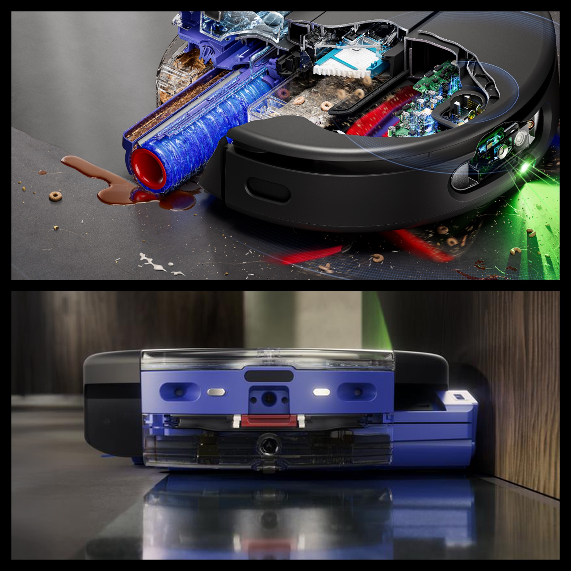 DYSON Saugroboter »spot+scrub Ai« Beseitigt versteckte Flecken mithilfe fortschrittlicher KI