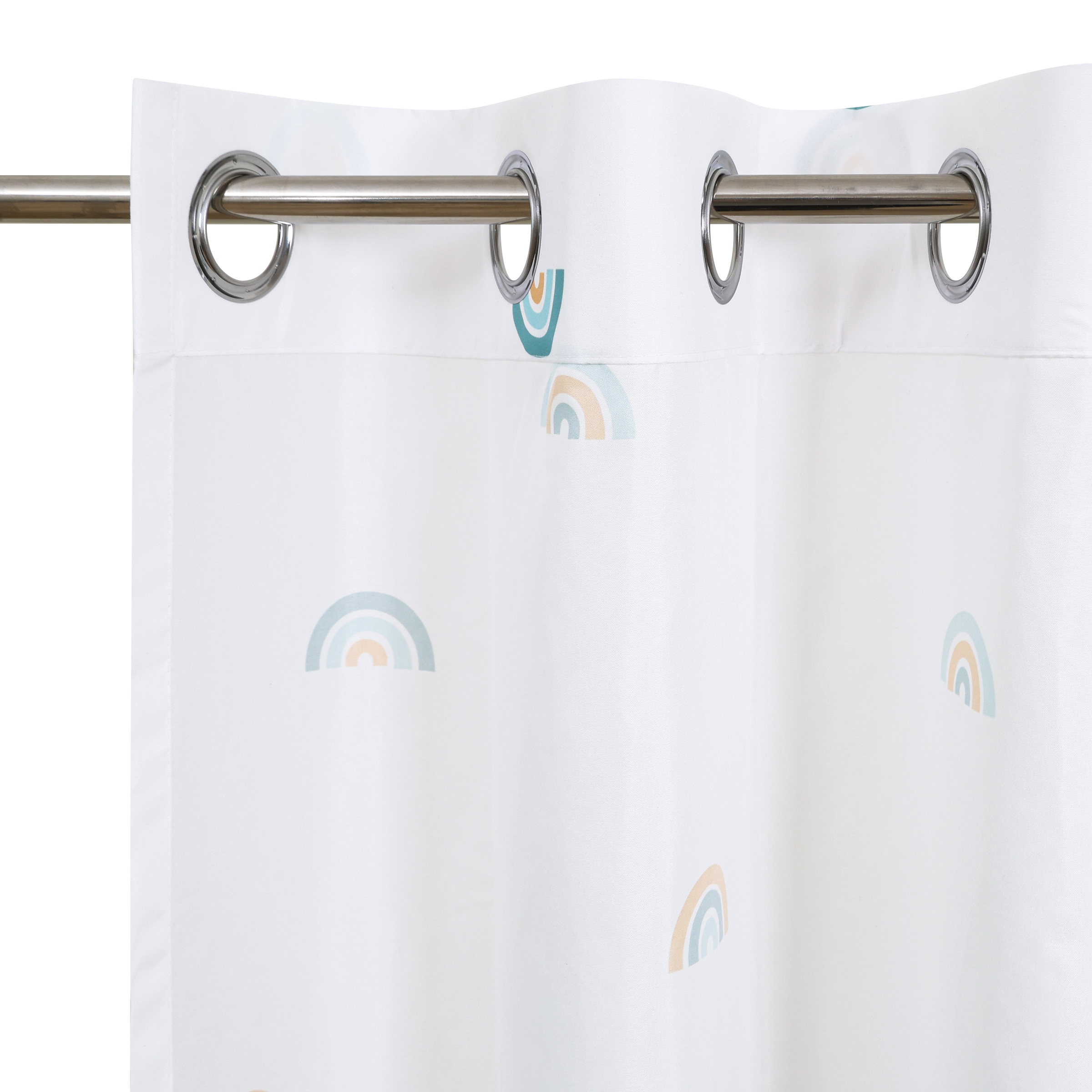 OTTO home Gardine »Elyna« Ösen 1 Stk. tlg. Pflegeleicht, Zartes Regenbogen- Design,