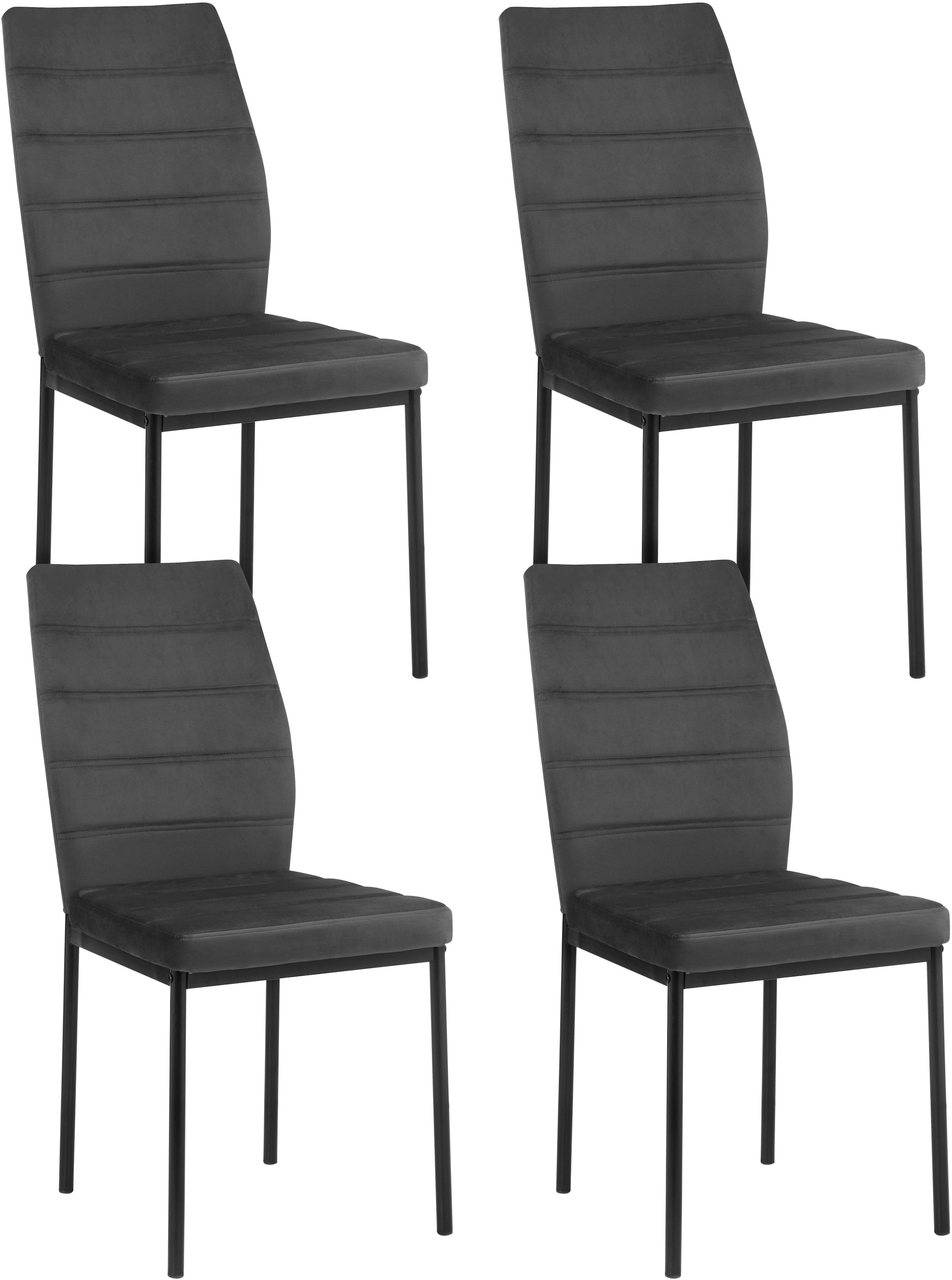 INOSIGN Essgruppe »CANNINGTONEG«, (Esszimmer, Essgruppe, Sitzgruppe TOPSELLER!), Metall Gestell, Tischplatte MDF mit Melaminbeschichtung