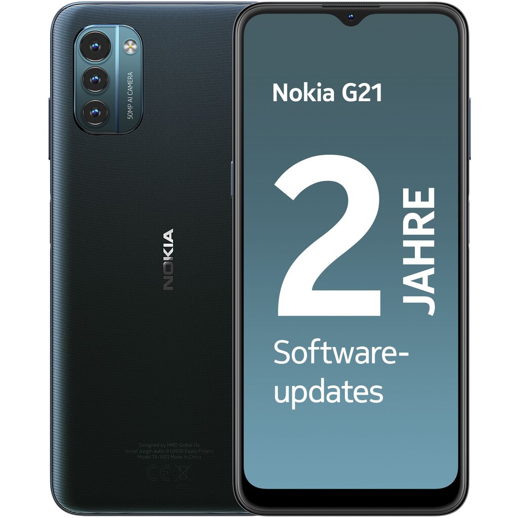Nokia Smartphone »Prokids Phone – G21«, Nordic Blue, 16,5 cm/6,5 Zoll, 64 GB Speicherplatz, 50 MP Kamera