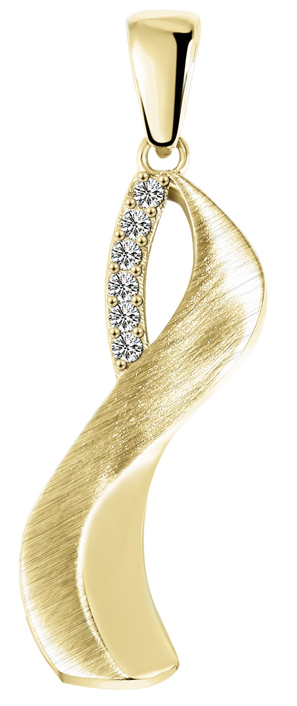 Adelia´s Kettenanhänger »Damen Anhänger aus 333 Gold mit Zirkonia«