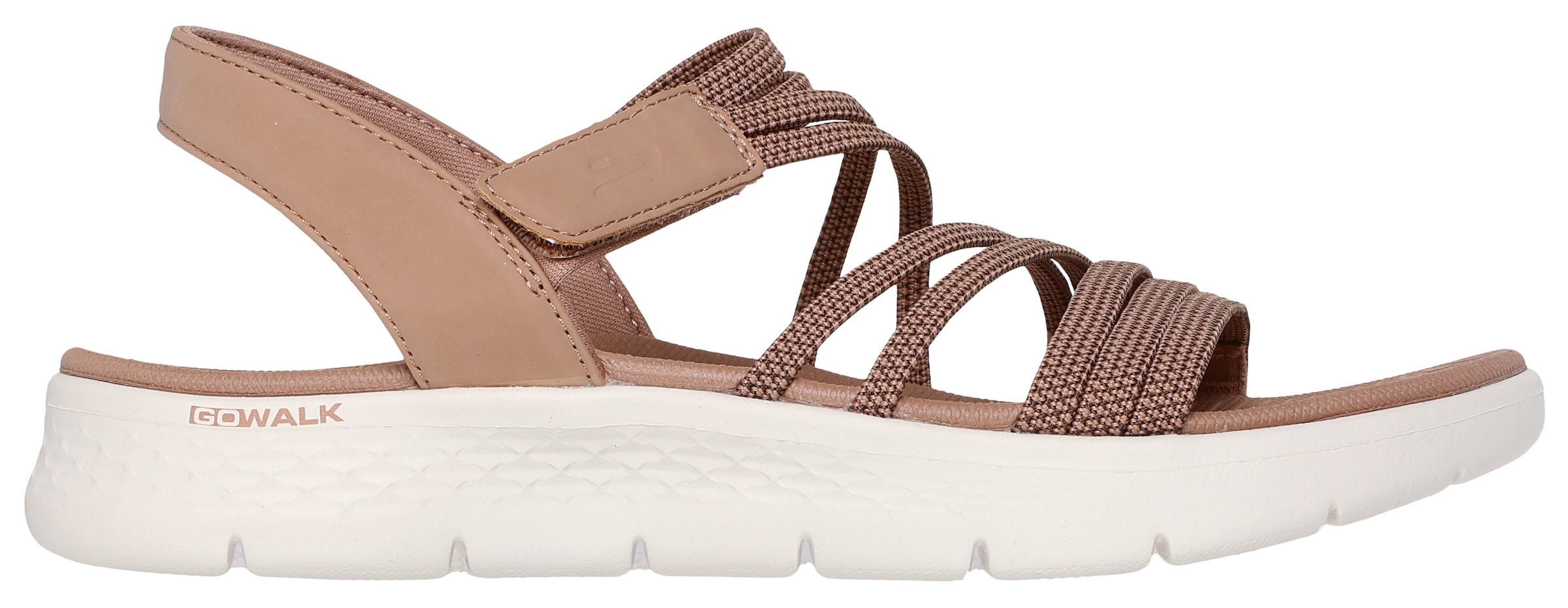 Skechers Sandale »GO WALK FLEX SANDAL«, Schlupfschuh, Sommerschuh, Plateausandale mit Goga Mat Fußbett