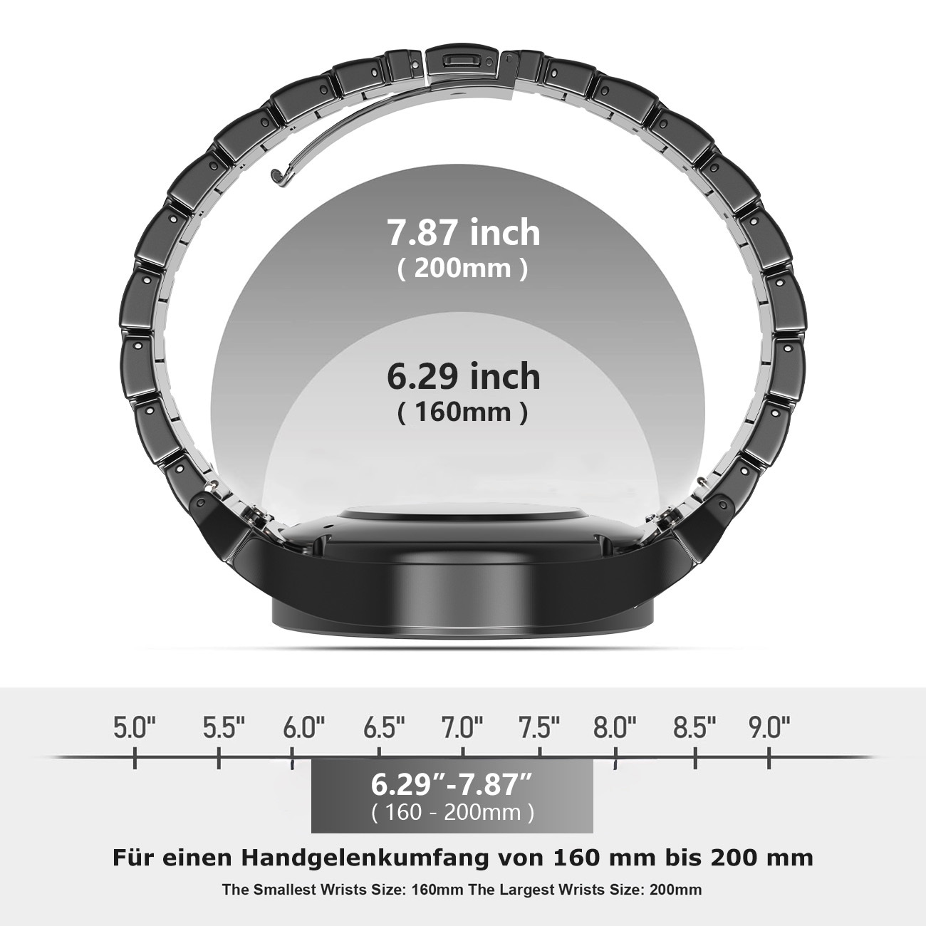 PEDEA Wechselarmband »Titan Armband 20mm für Samsung Galaxy Watch 4/5/6«