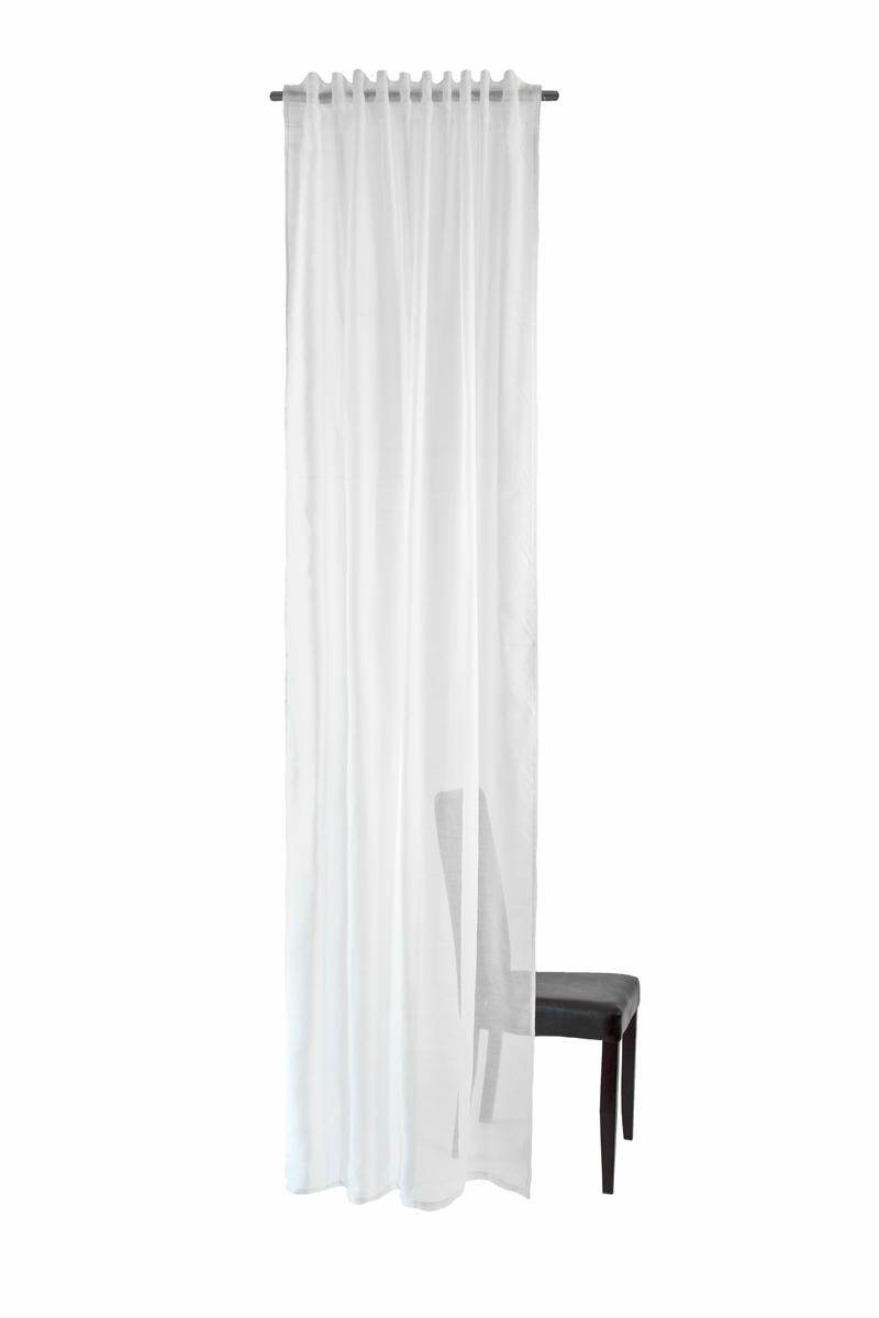 HOMING Gardine »Lisa«, (1 St.), uni, Wohnzimmer, Schlafzimmer, transparent