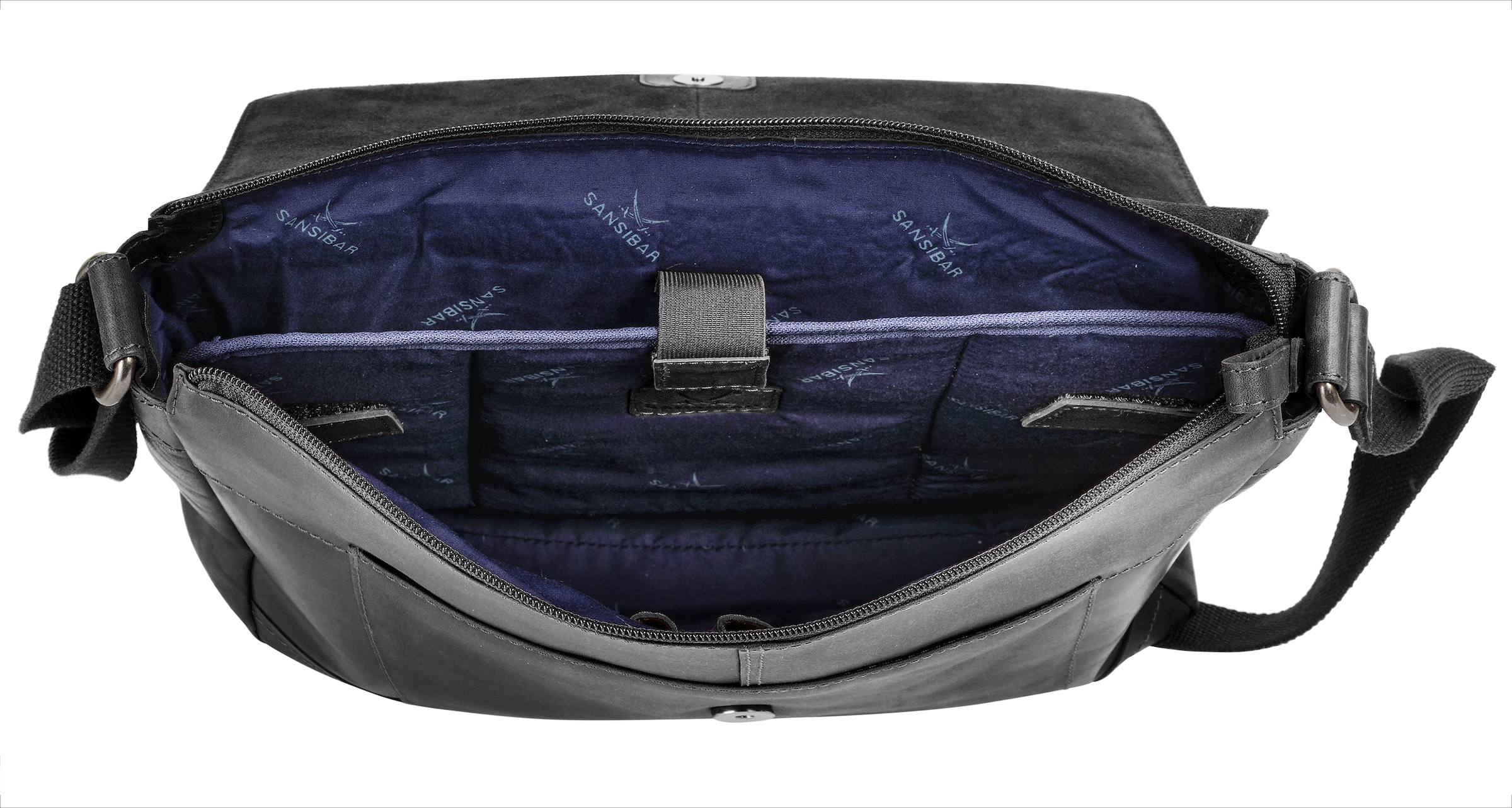 Sansibar Messenger Bag, echt Leder