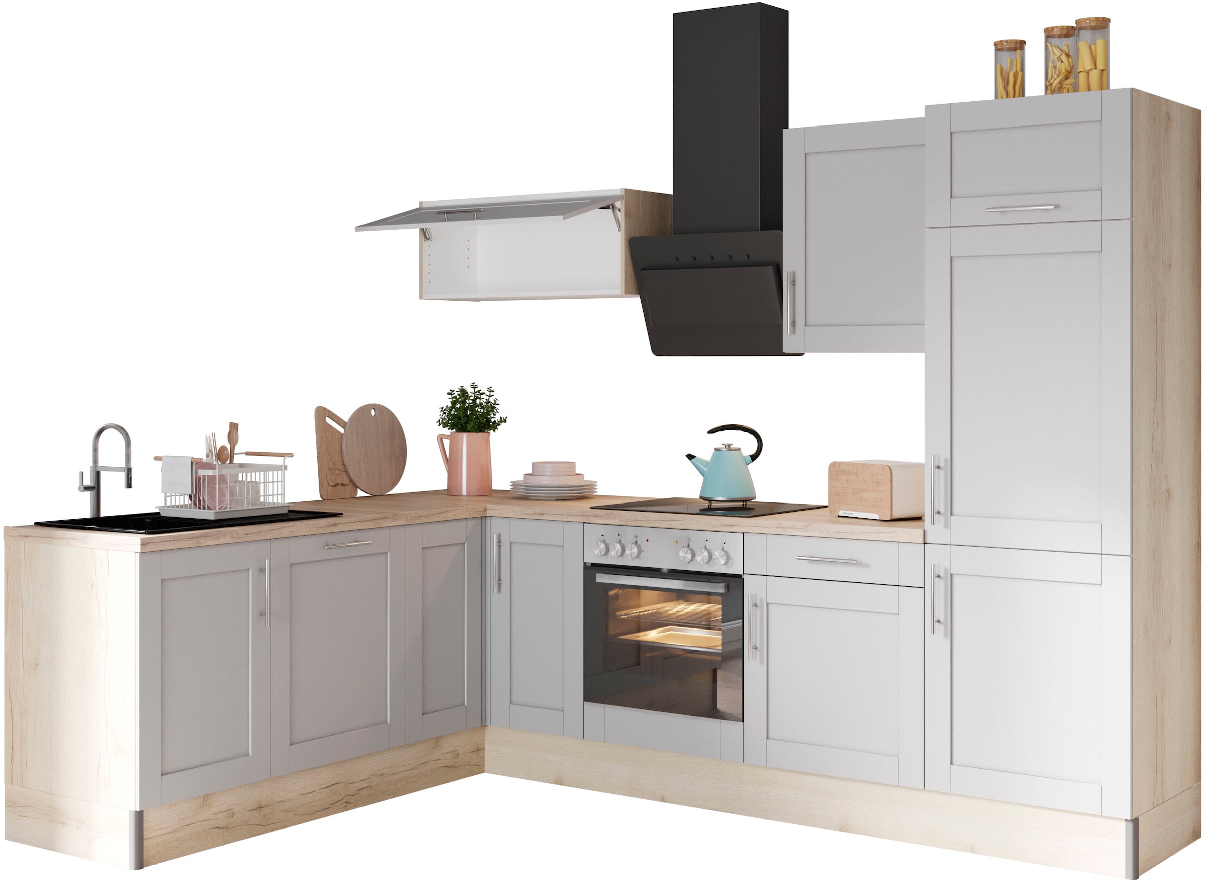 OPTIFIT Küche »Ahus«, 200 x kaufen Funktion wahlweise mit bequem E-Geräten, 270 Soft breit, cm Close