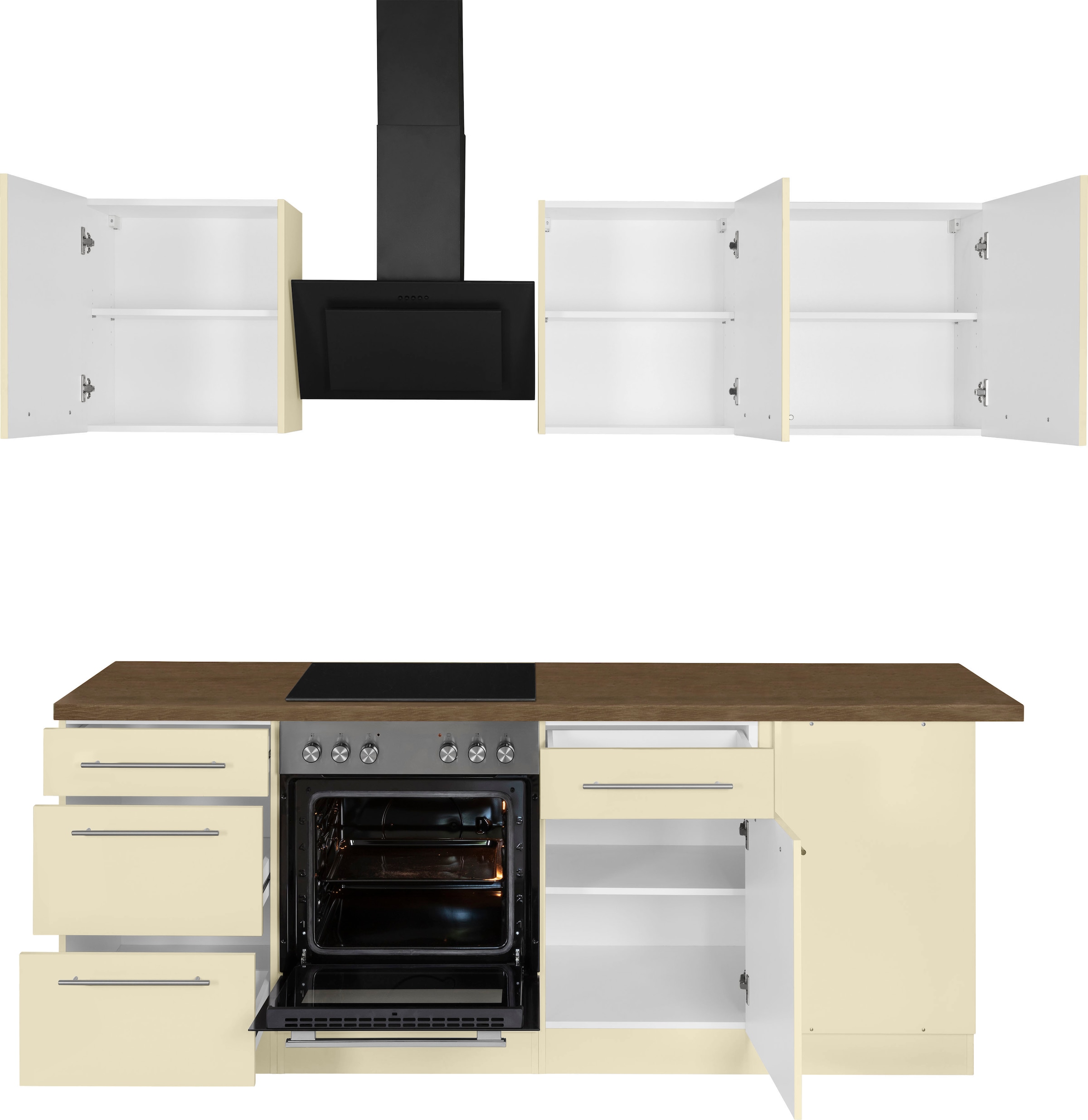 wiho Küchen Winkelküche »Unna«, auf 220 bestellen Rechnung E-Geräte, ohne 170 Stellbreite cm x