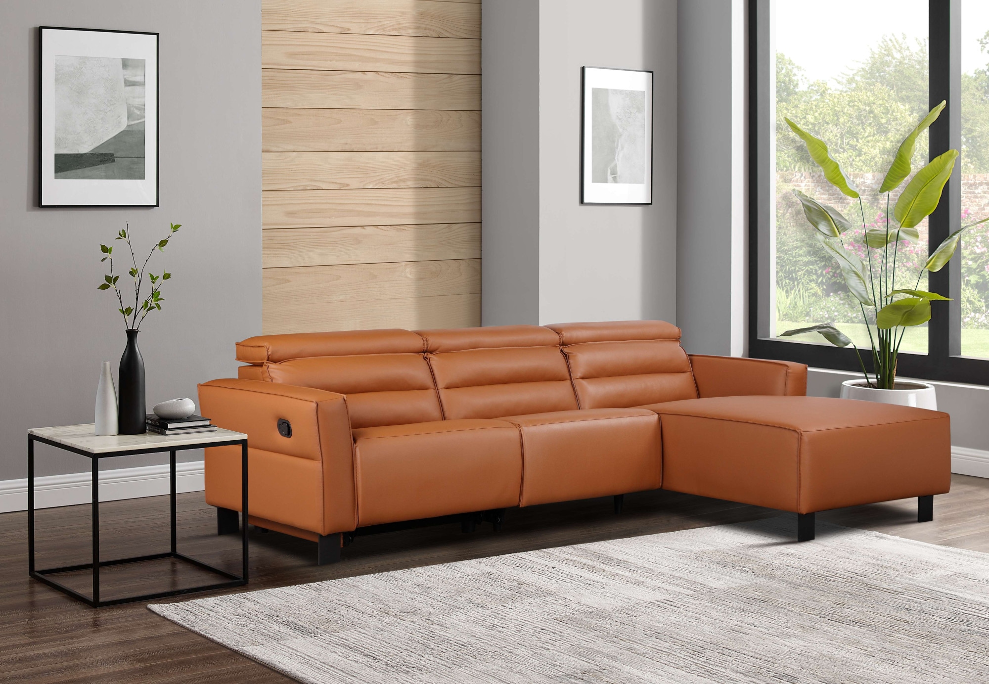 Places of Style Ecksofa »Carpari, L-Form, 263 cm, mit manueller o. elektrischer Relaxfunktion«, und USB/ Kopfteilverstellg