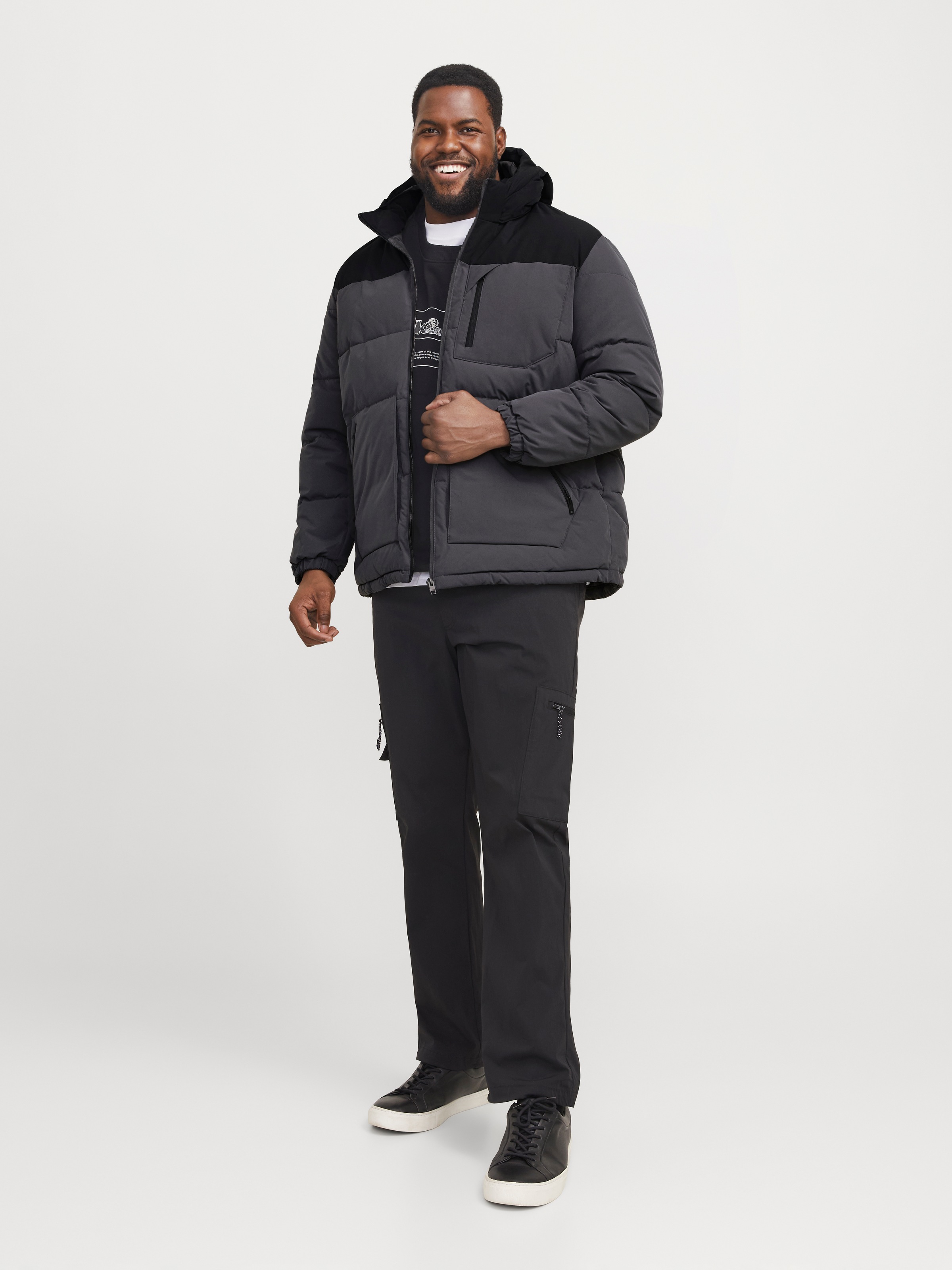 Jack & Jones PlusSize Outdoorjacke »JJEOTTO PUFFER JACKET PLS«, mit Kapuze