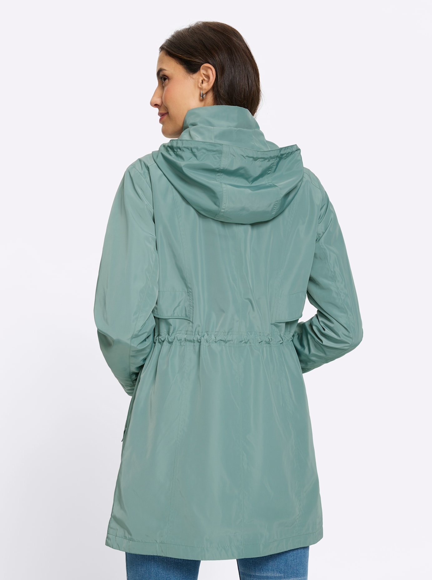 Inspirationen Langjacke mit Kapuze