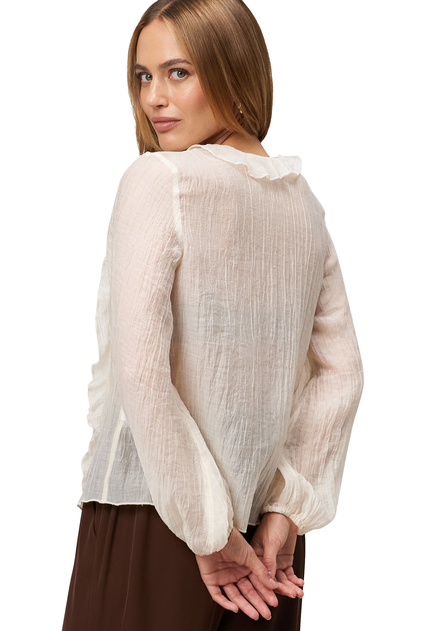 Zero Klassische Bluse »Bluse mit Rüschen«