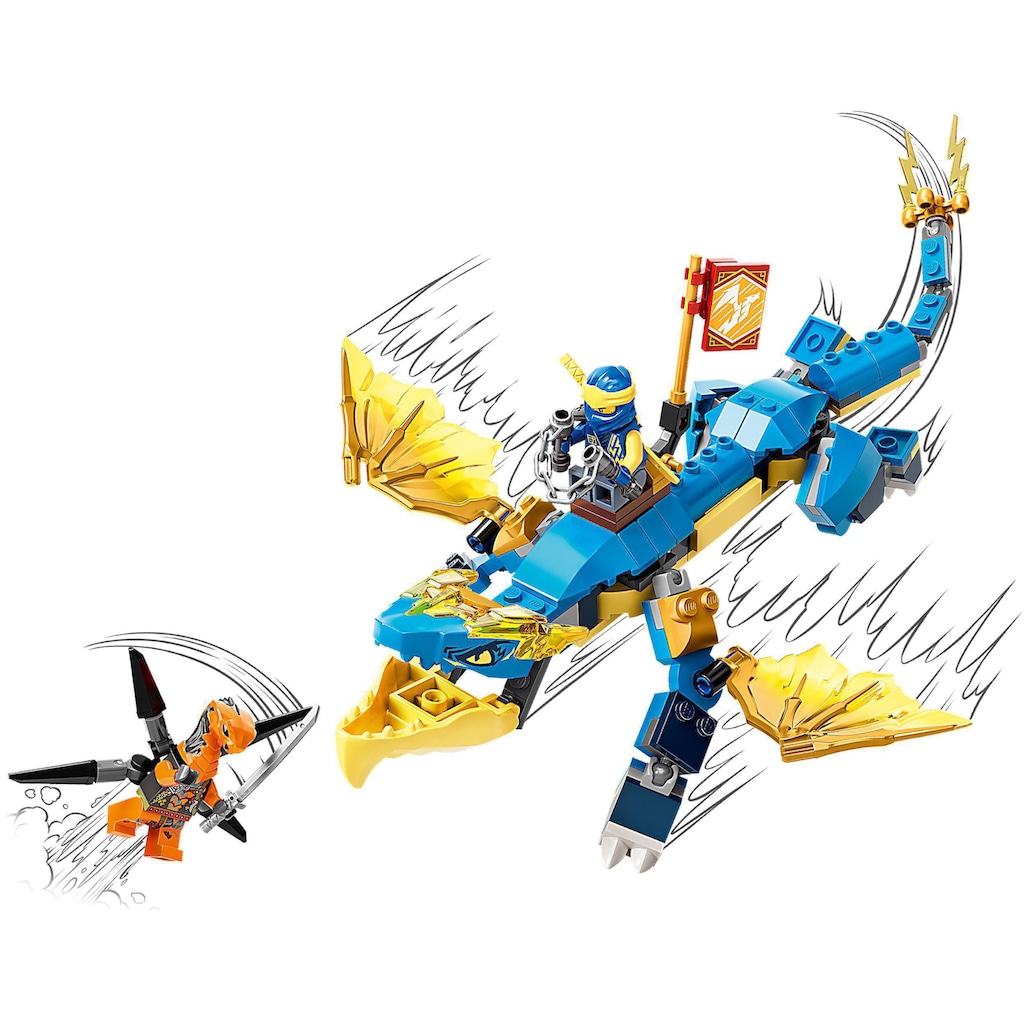 LEGO® Konstruktionsspielsteine »Jays Donnerdrache EVO (71760), LEGO® NINJAGO®«, (140 St.)