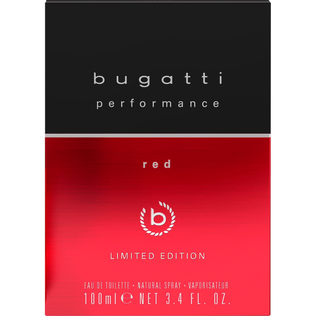 bugatti Eau de Toilette »BUGATTI Performance Red Limited Edition EdT 100ml«