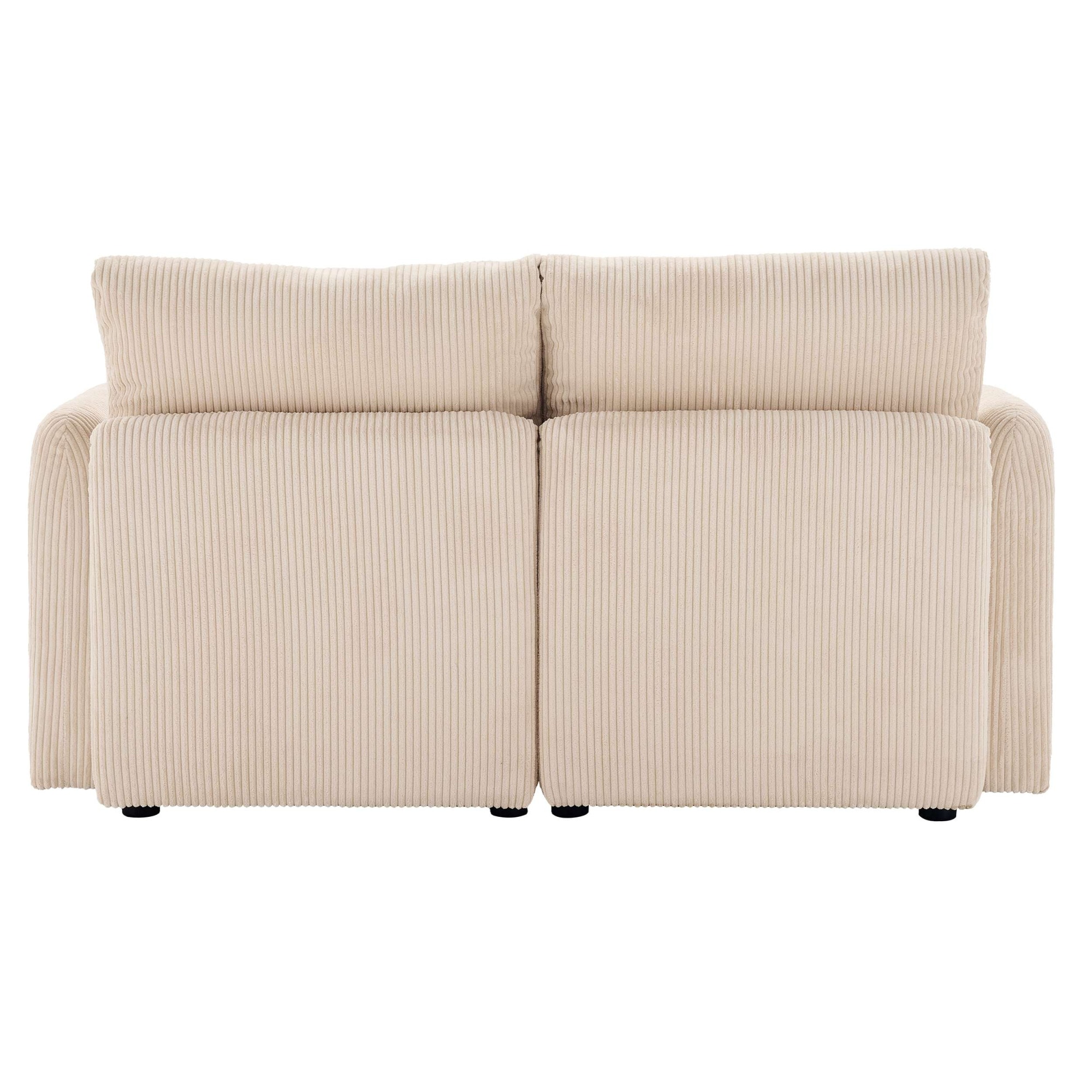 Dorel Home 2-Sitzer »STILHUS Modularsofa mit Stauraum, Breite 155 cm, Cord-Bezug« als Modul oder separat verwendbar - individuell kombinierbar