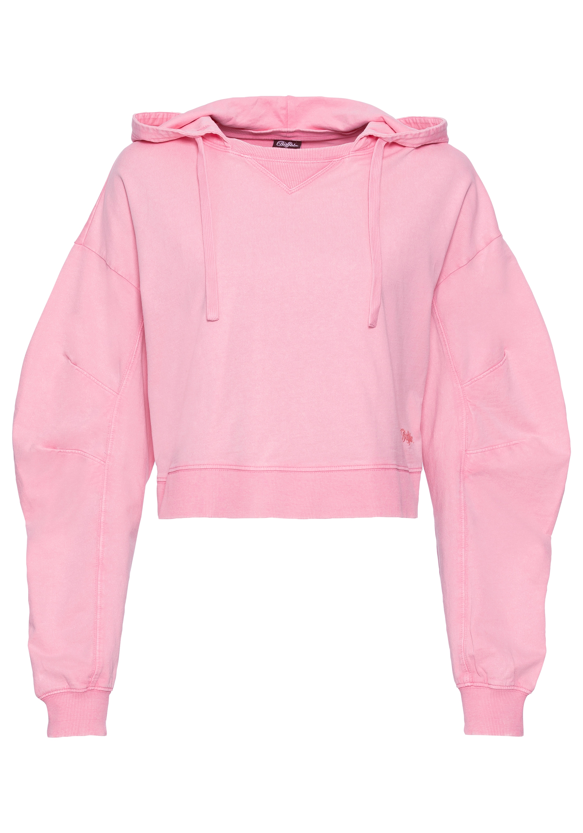 Buffalo Hoodie, (1 tlg.), Kapuzenpullover im Used-Look, Loungewear