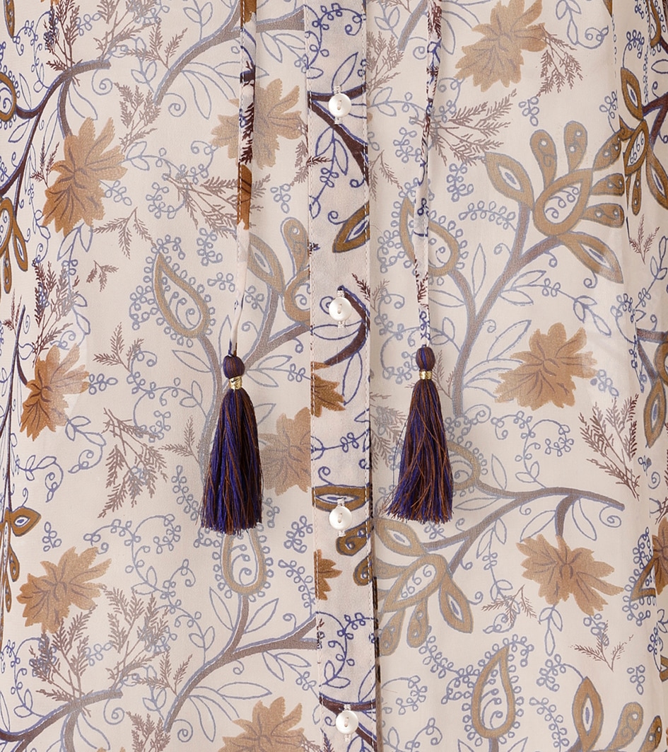 Aniston CASUAL Hemdbluse mit fantasievollem Blumendruck- jedes Teil ein Unikat- NEUE KOLLEKTION