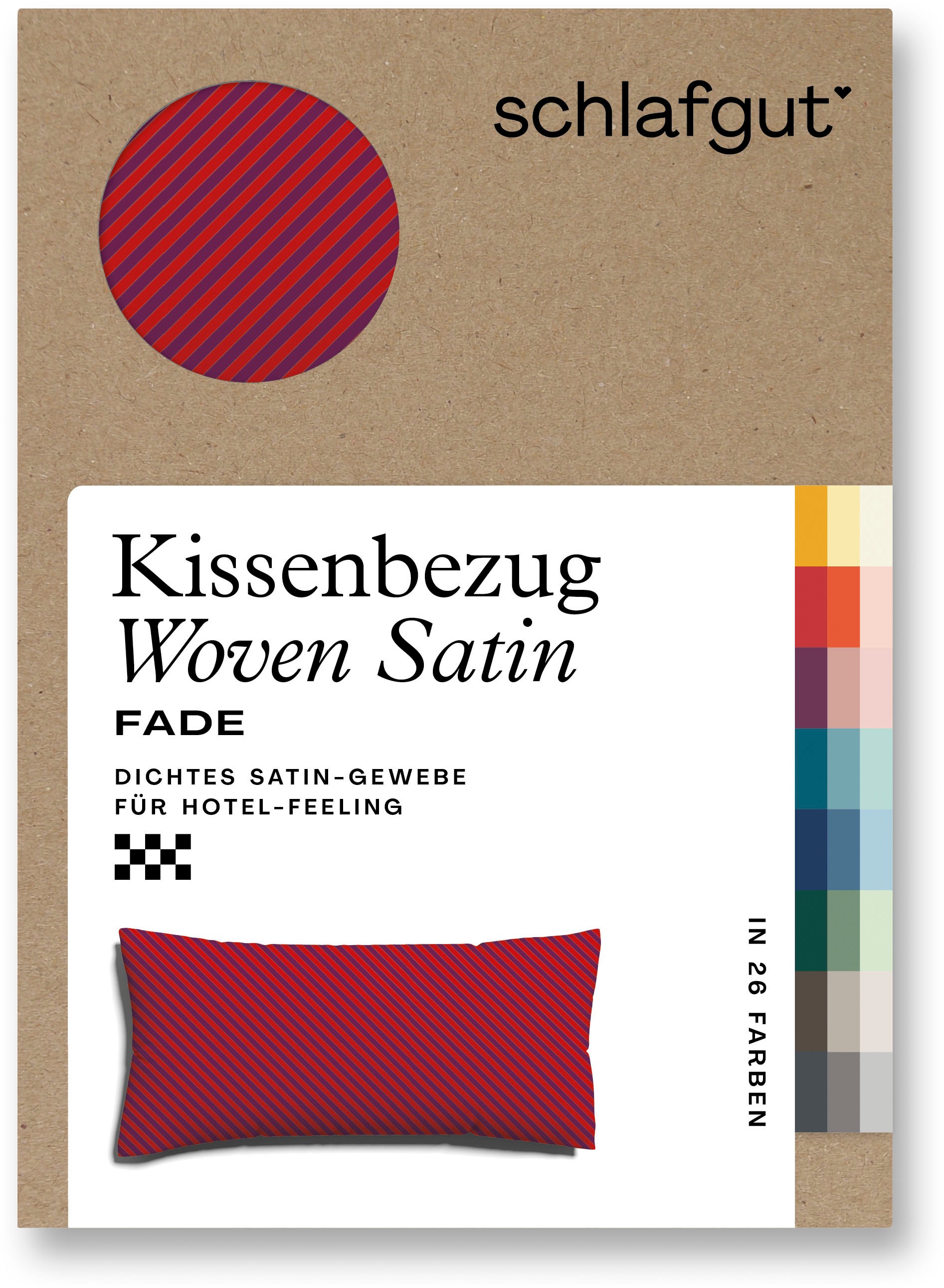 Schlafgut Kissenbezug »Woven Satin Fade«, (1 St.), mit Farbverlauf