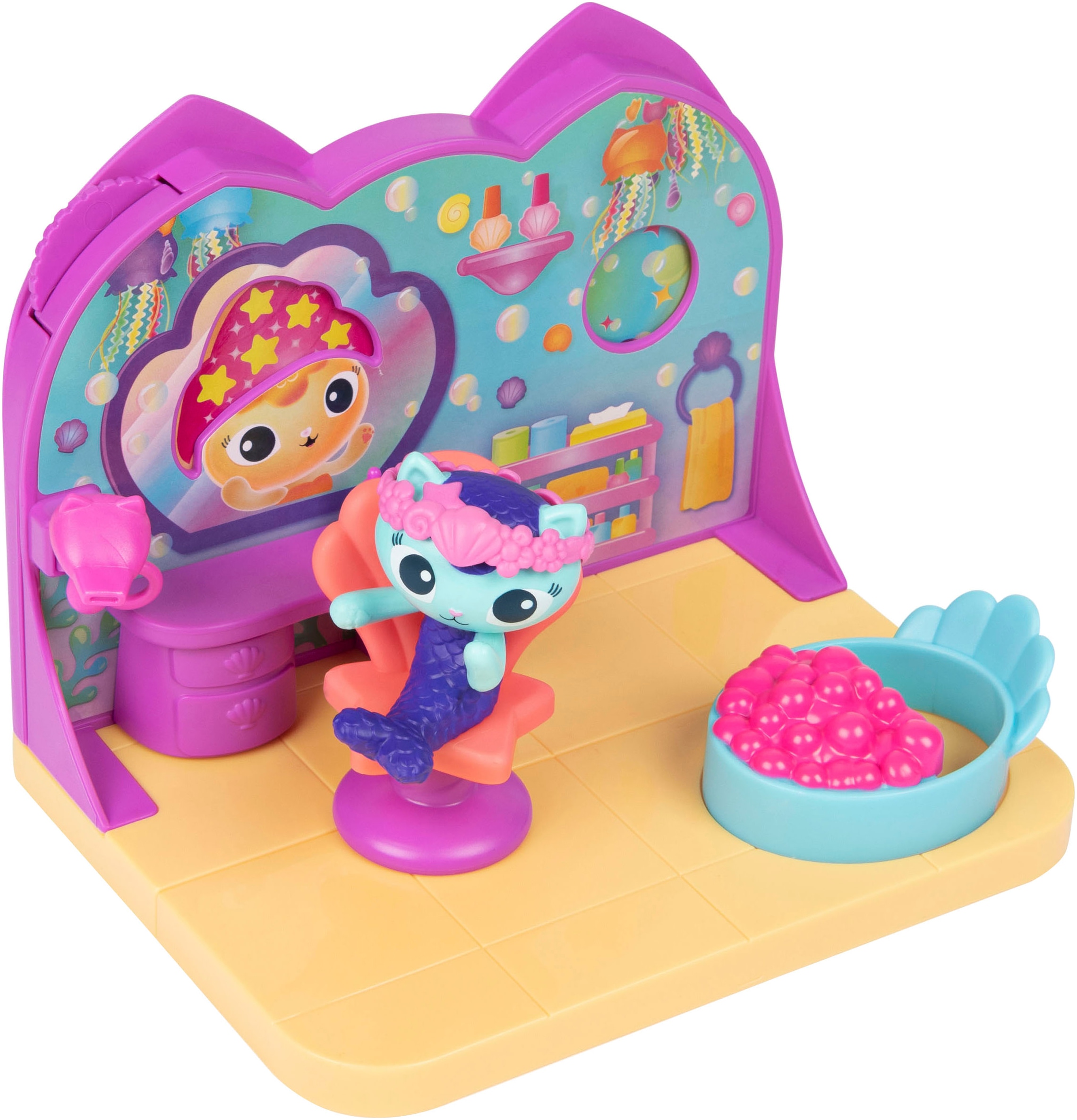 Spin Master Spielwelt »Gabby's Dollhouse – Deluxe Room - MerCat Spa (Cat Adventure)«