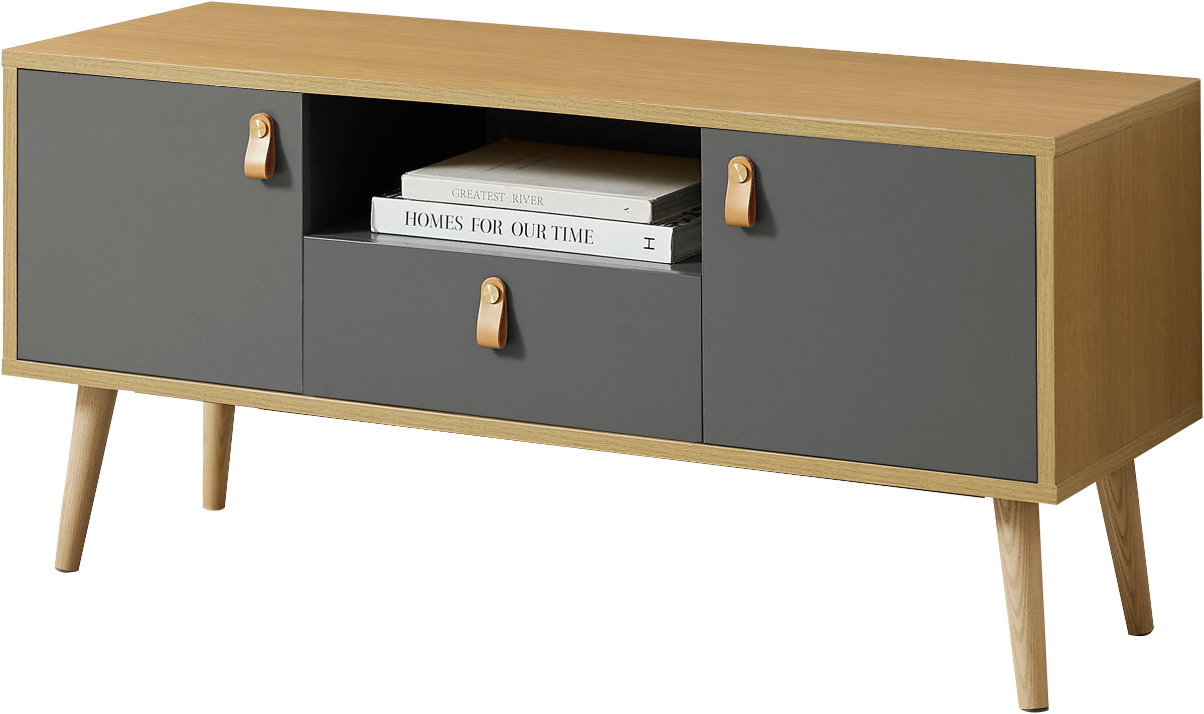 OTTO home TV-Board "Avril" Korpus aus Melamin & MDF, ABS-Kunststoff Kanten, Soft-Close-Funktion