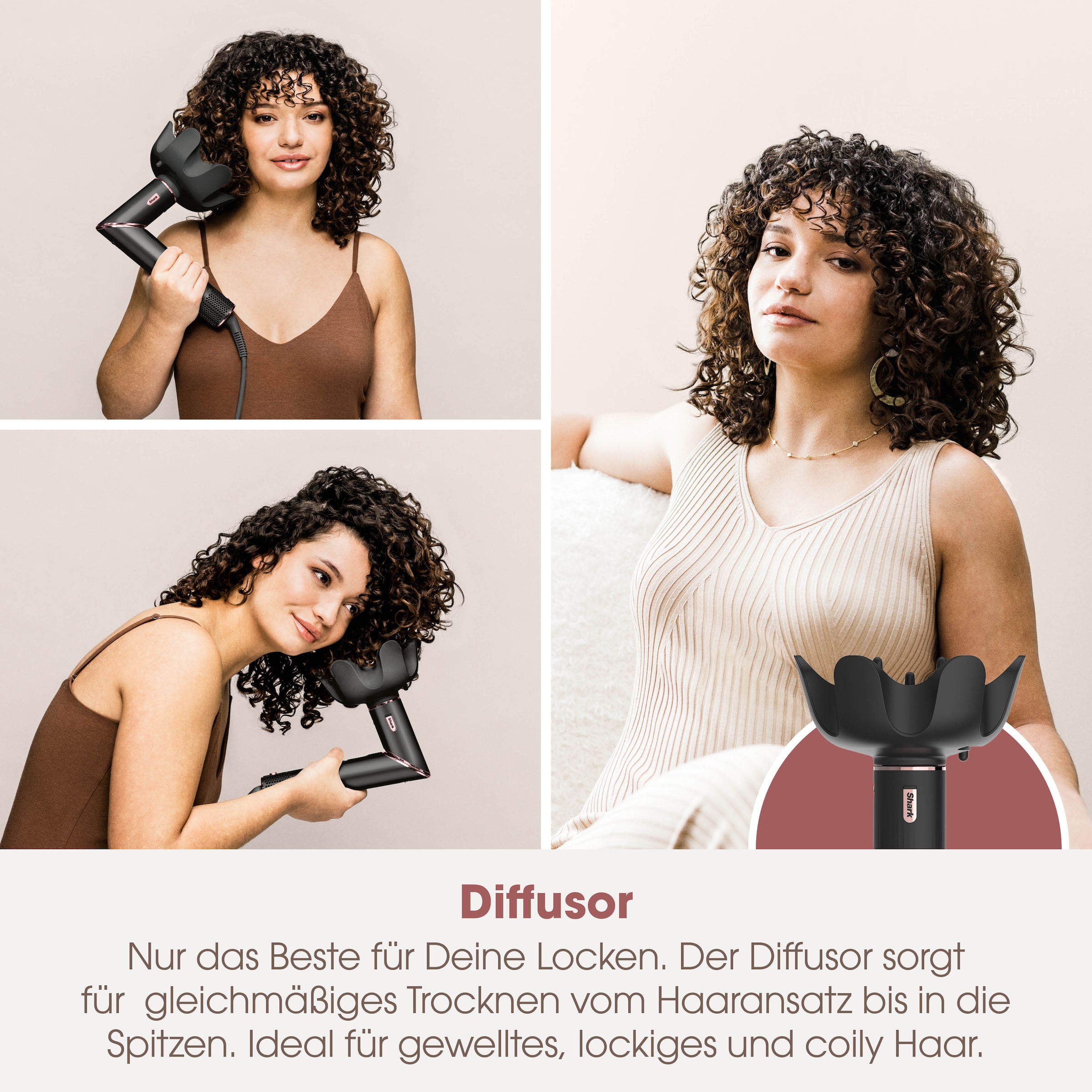 Shark Multihaarstyler »FlexStyle 5-in-1 Haarstyler und -trockner - Schwarz HD446EU«, 5 Aufsätze, Mit einer Drehung vom leistungsstarken Haartrockner zum Styler