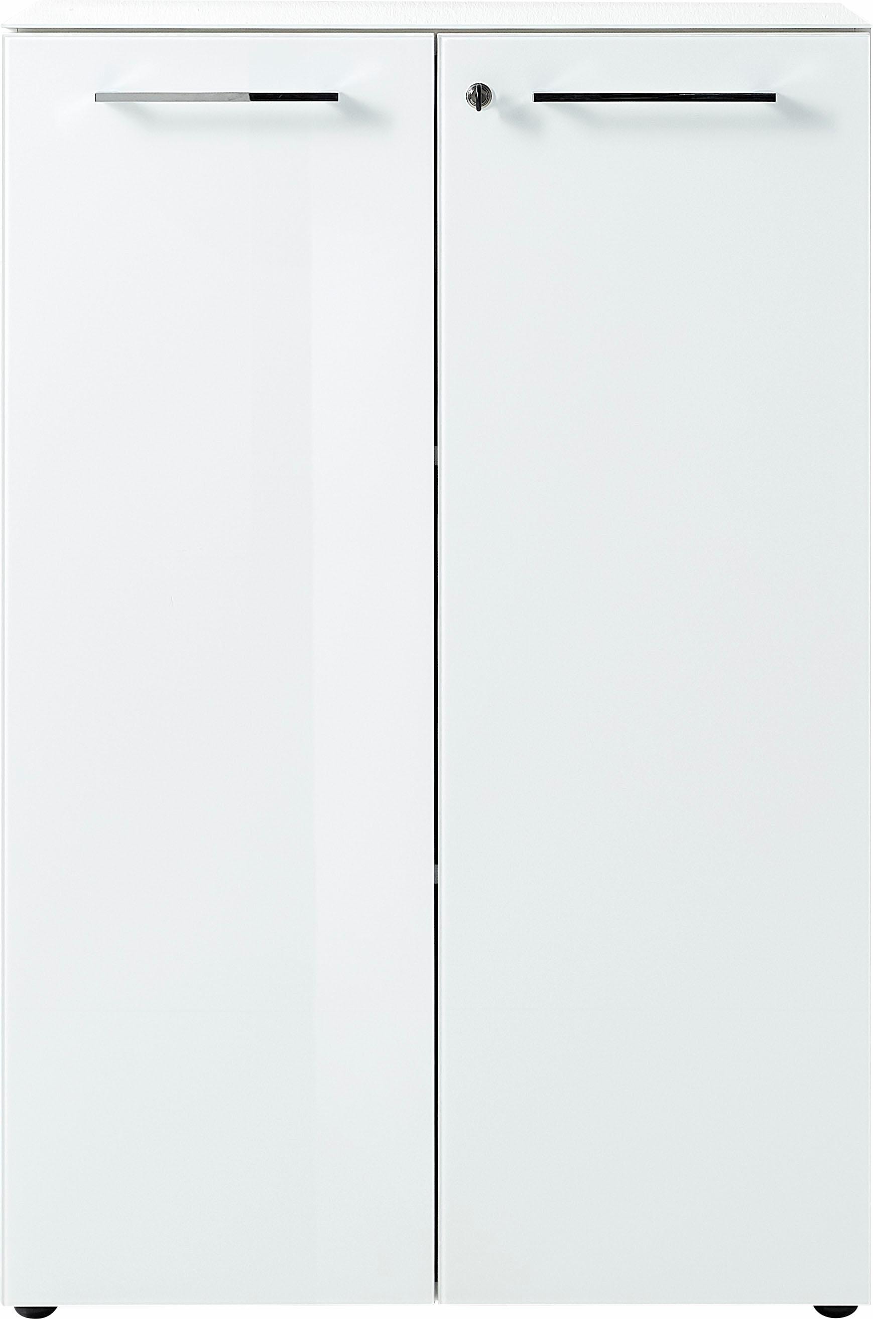 GERMANIA Aktenschrank »GW-Monteria« in 2 Höhen,  Türen mit Glas-Auflage, abschließbar, Breite 80 cm, Made in Germany