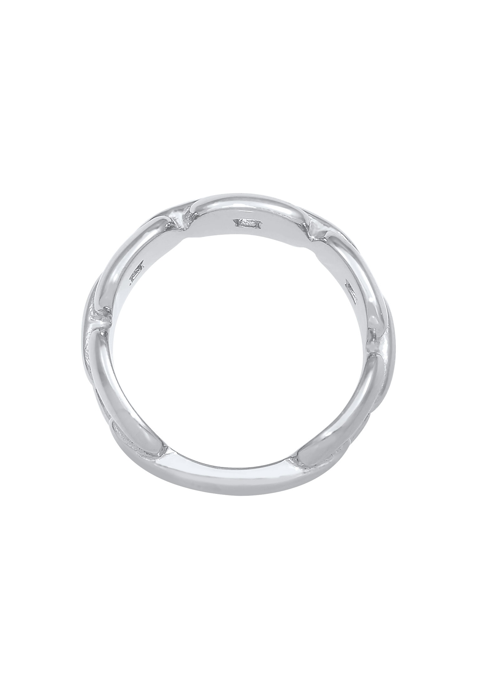 Elli Silberring »Ring Glieder Panzer Design 925 Silber«