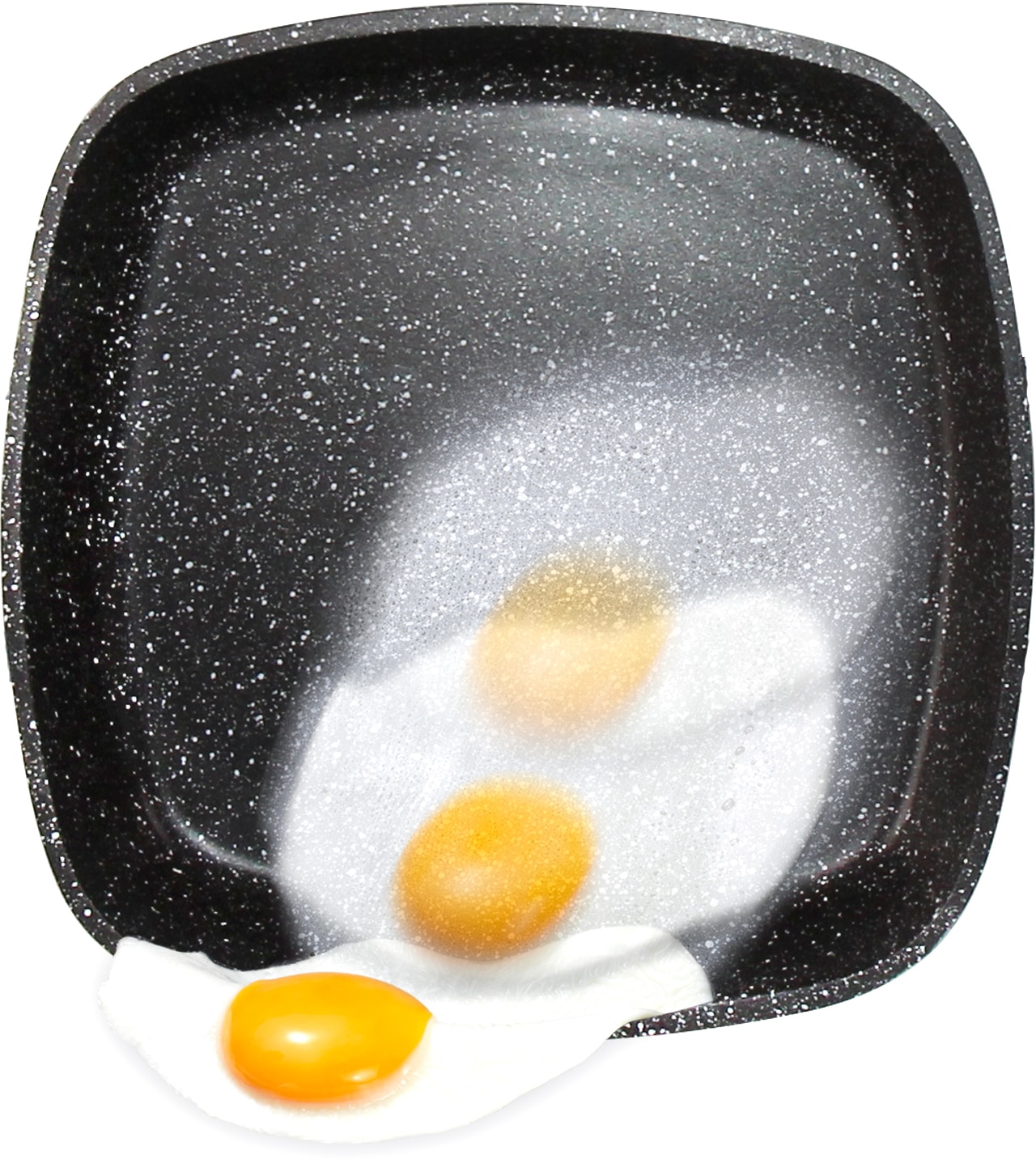 STONELINE Grillpfanne, Aluminiumguss, 26x26 cm, Induktion