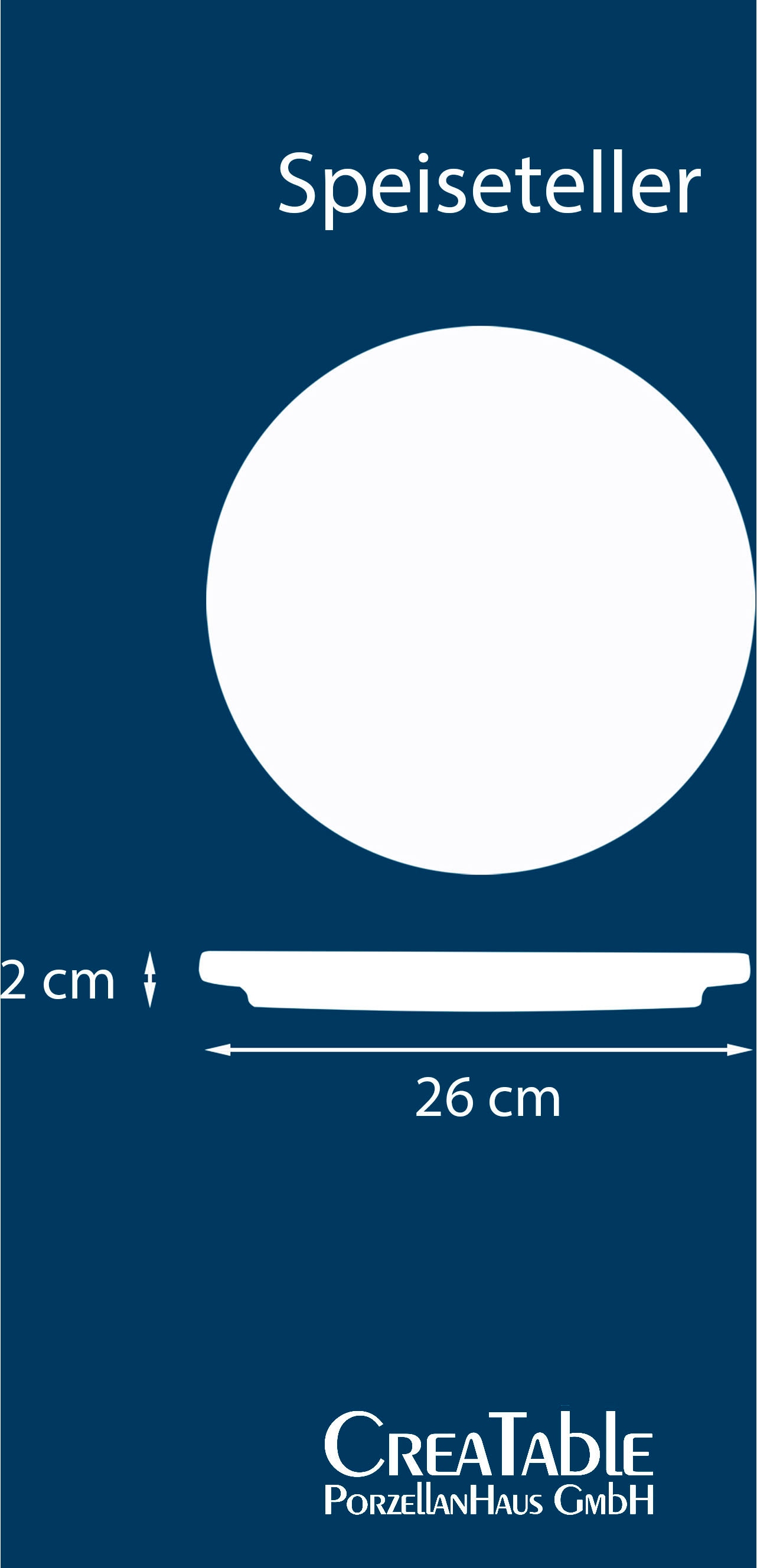 CreaTable Speiseteller »Futuro« Teller Set für 4 Personen, Ø 26 cm, Steinzeug