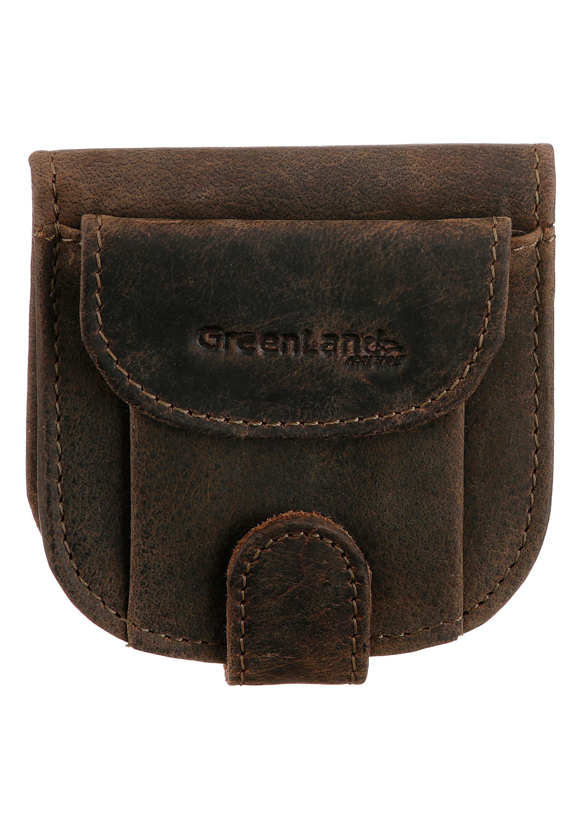 GreenLand Nature Geldbörse »Stone«, aus ♕ echtem im Leder, kleinen bei Format