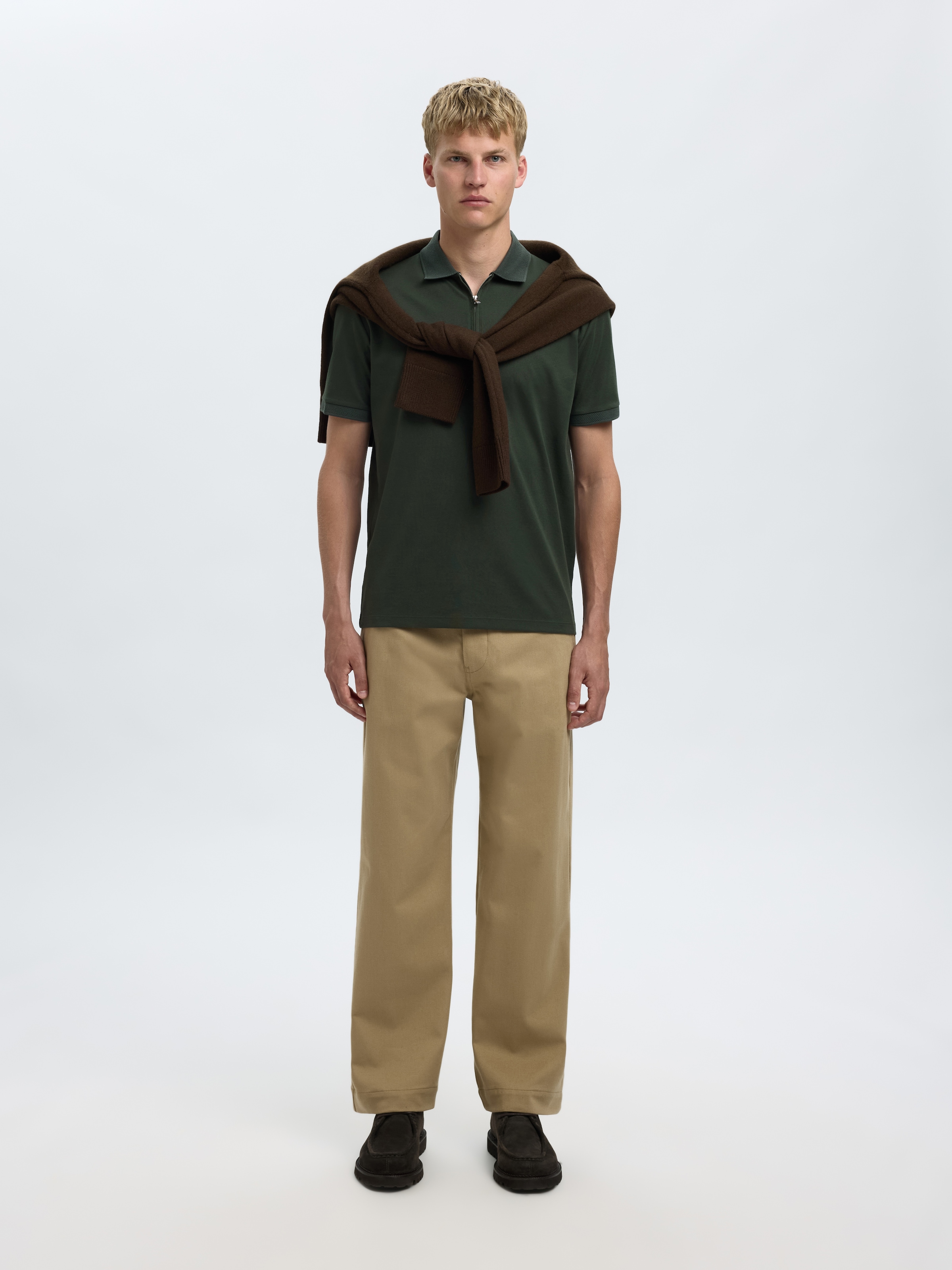SELECTED HOMME Poloshirt »SLHFAVE ZIP SS POLO NOOS«