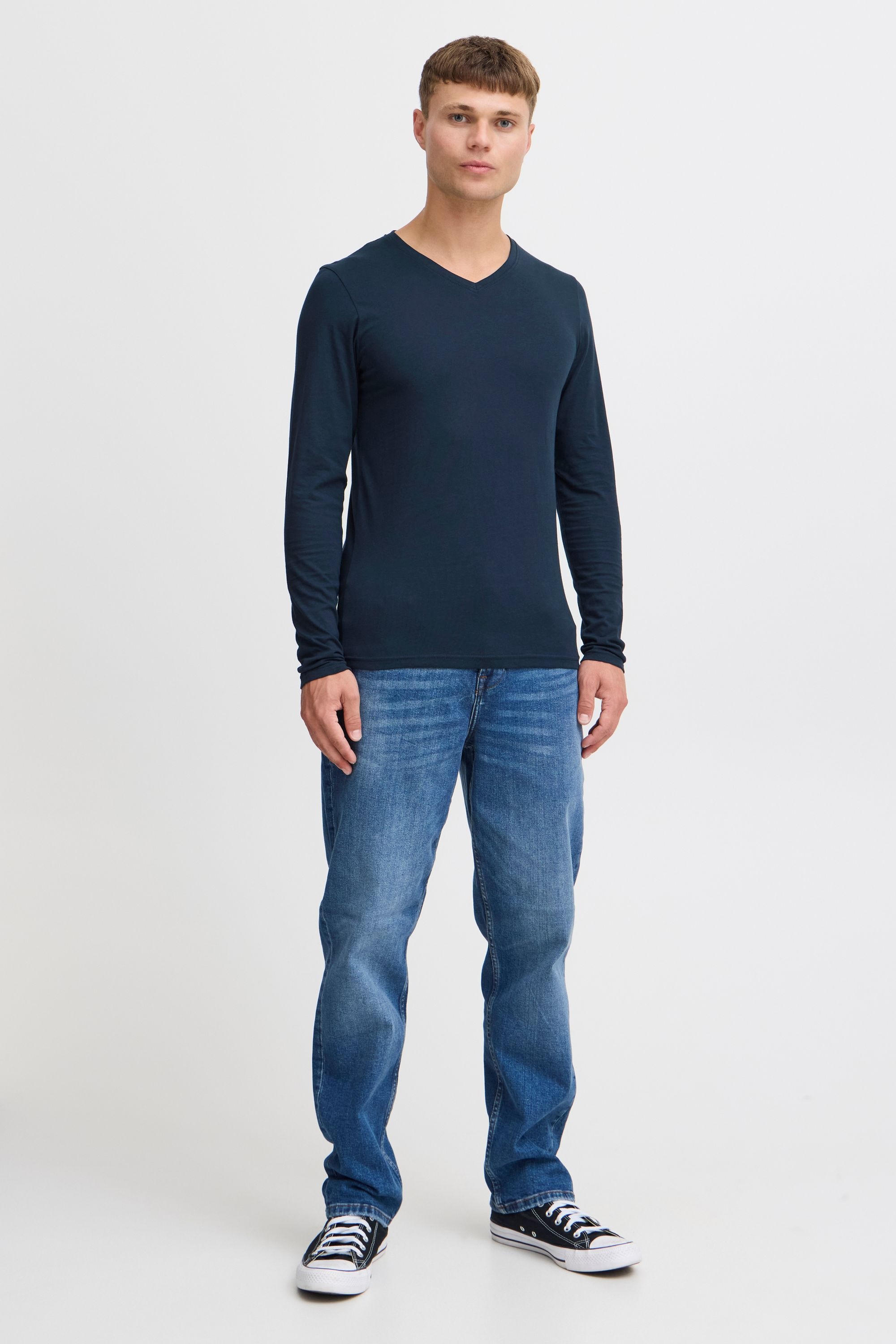 !Solid V-Shirt »V-Shirt SDBasil«