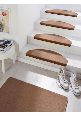 HANSE Home Stufenmatte »Fancy«, halbrund, Kurzflor,Farbauswahl, 15 Stück,Treppenbelag,... kaufen