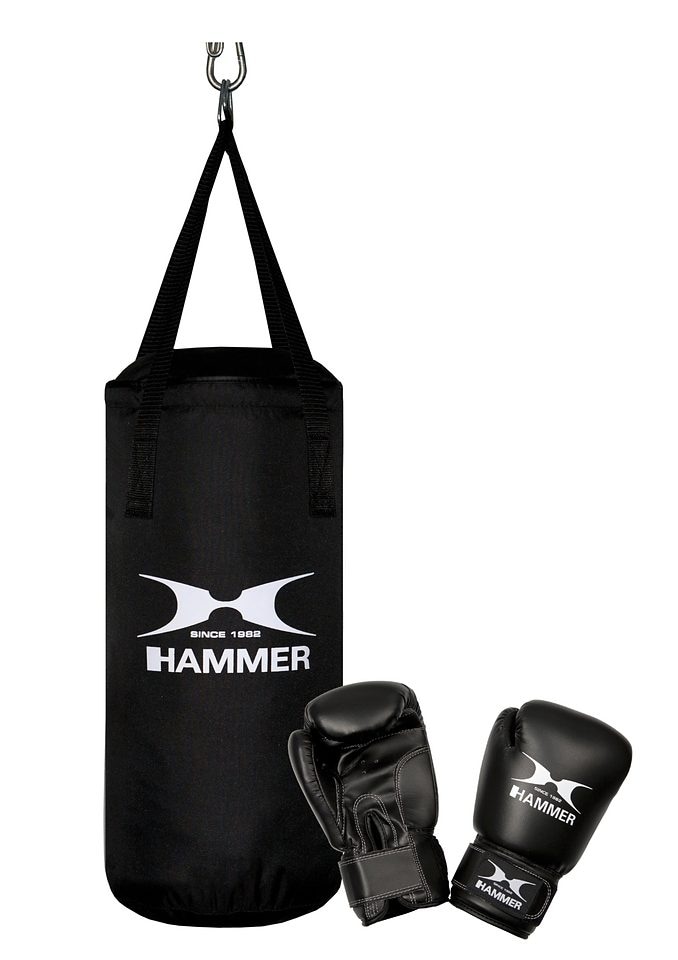 Hammer Boxsack »Junior«, (Set, tlg., mit 2 bei Boxhandschuhen)