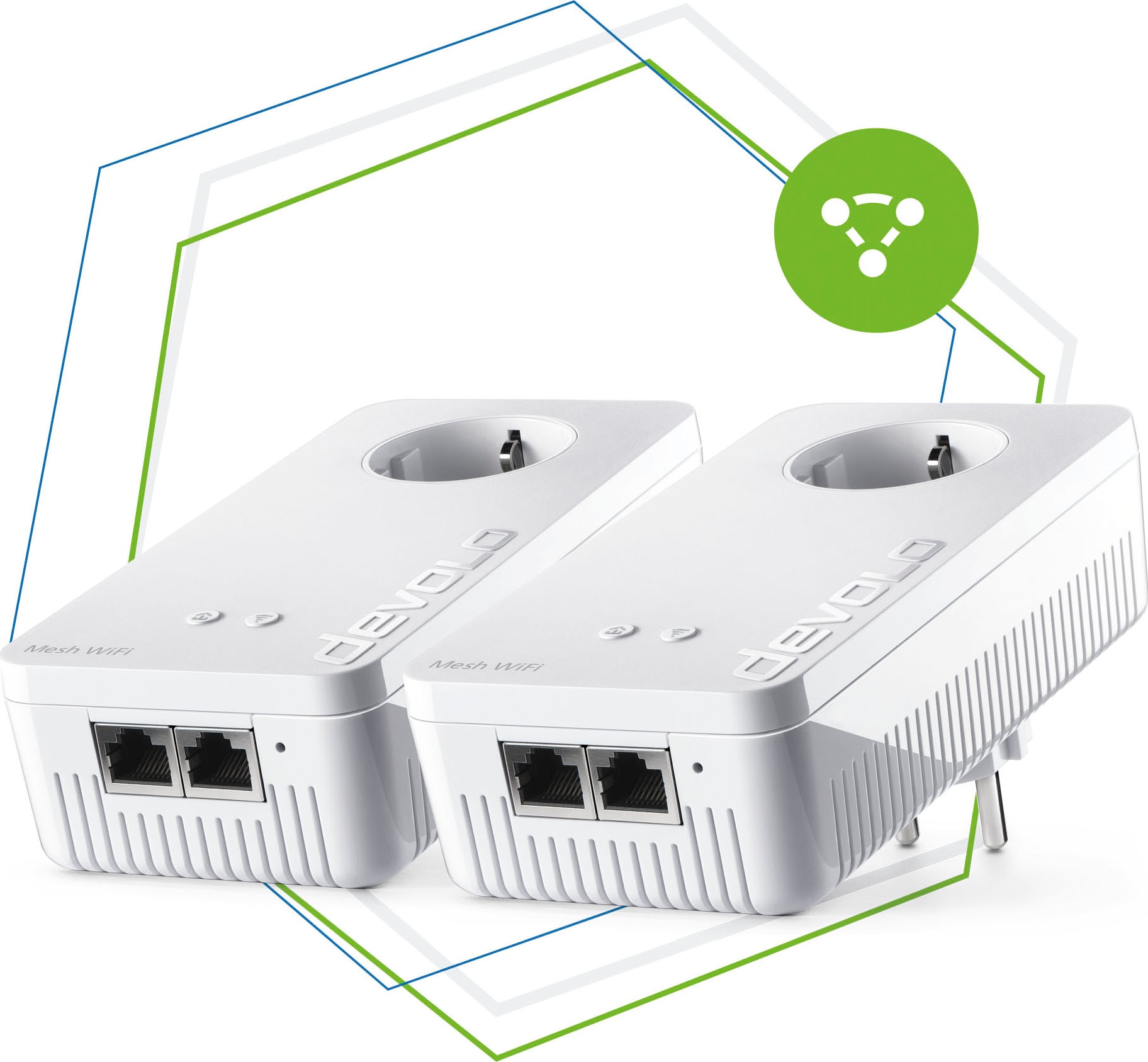 DEVOLO Netzwerk-Switch »Mesh WLAN 2 Starter Kit«, (2 St.)