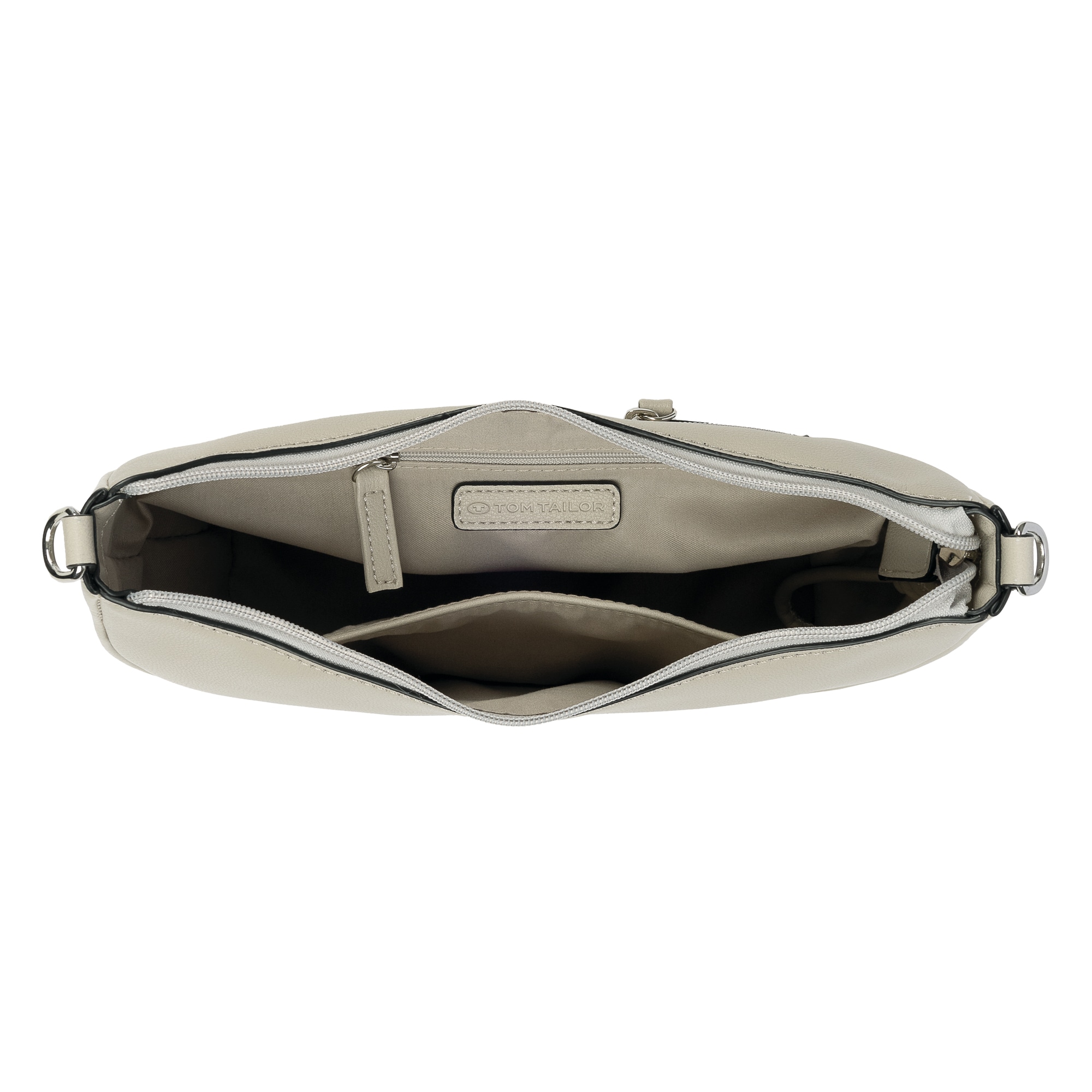 TOM TAILOR Handtasche »Tatiana« fein gewebter dreifarbiger Gurtband mit harmonischem „T“´Logodruck