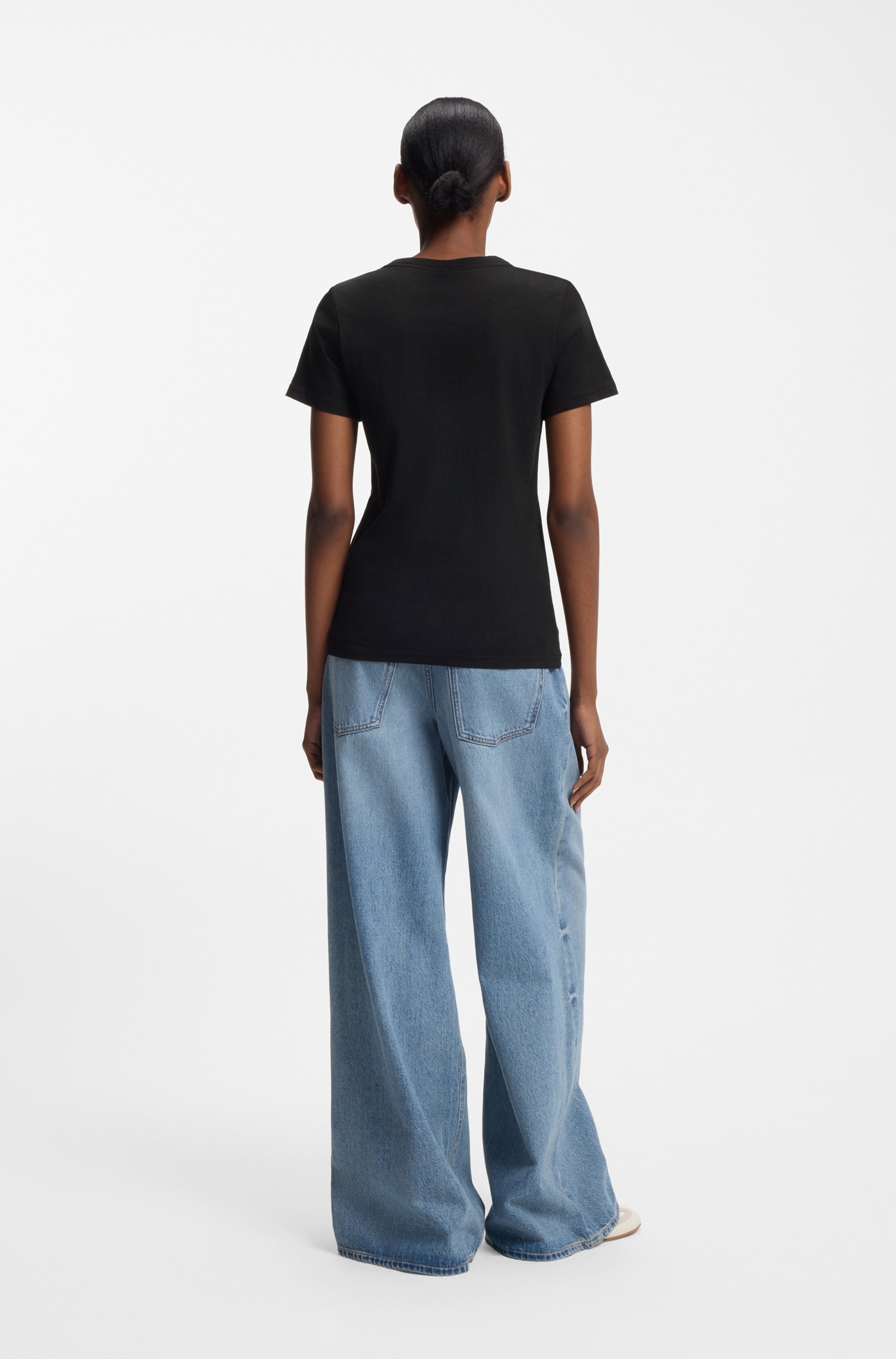 HUGO Blue T-Shirt »Classic Tee«, mit Rundhals, Logodruck
