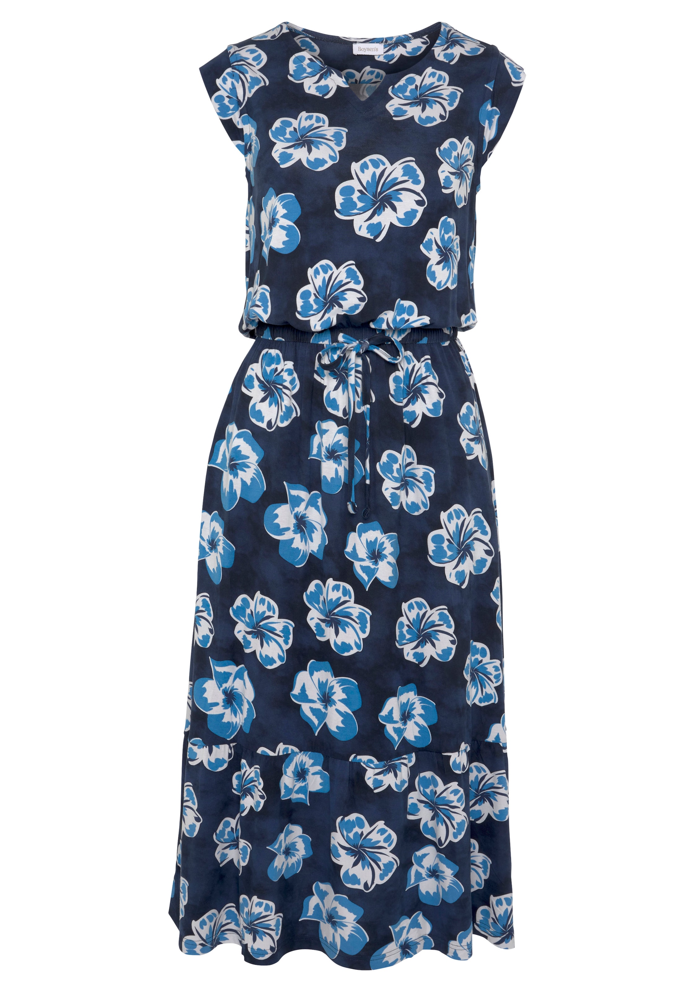 Boysen's Maxikleid, mit maritimen Floral-Alloverdruck - NEUE KOLLEKTION