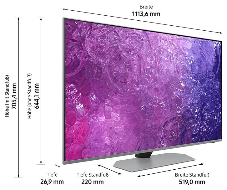 Samsung HDR+ XXL UNIVERSAL ➥ Neo »GQ50QN90CAT«, Jahre 4K 125 Garantie HD, Quantum | Zoll, Ultra LED-Fernseher cm/50 Smart-TV, 3