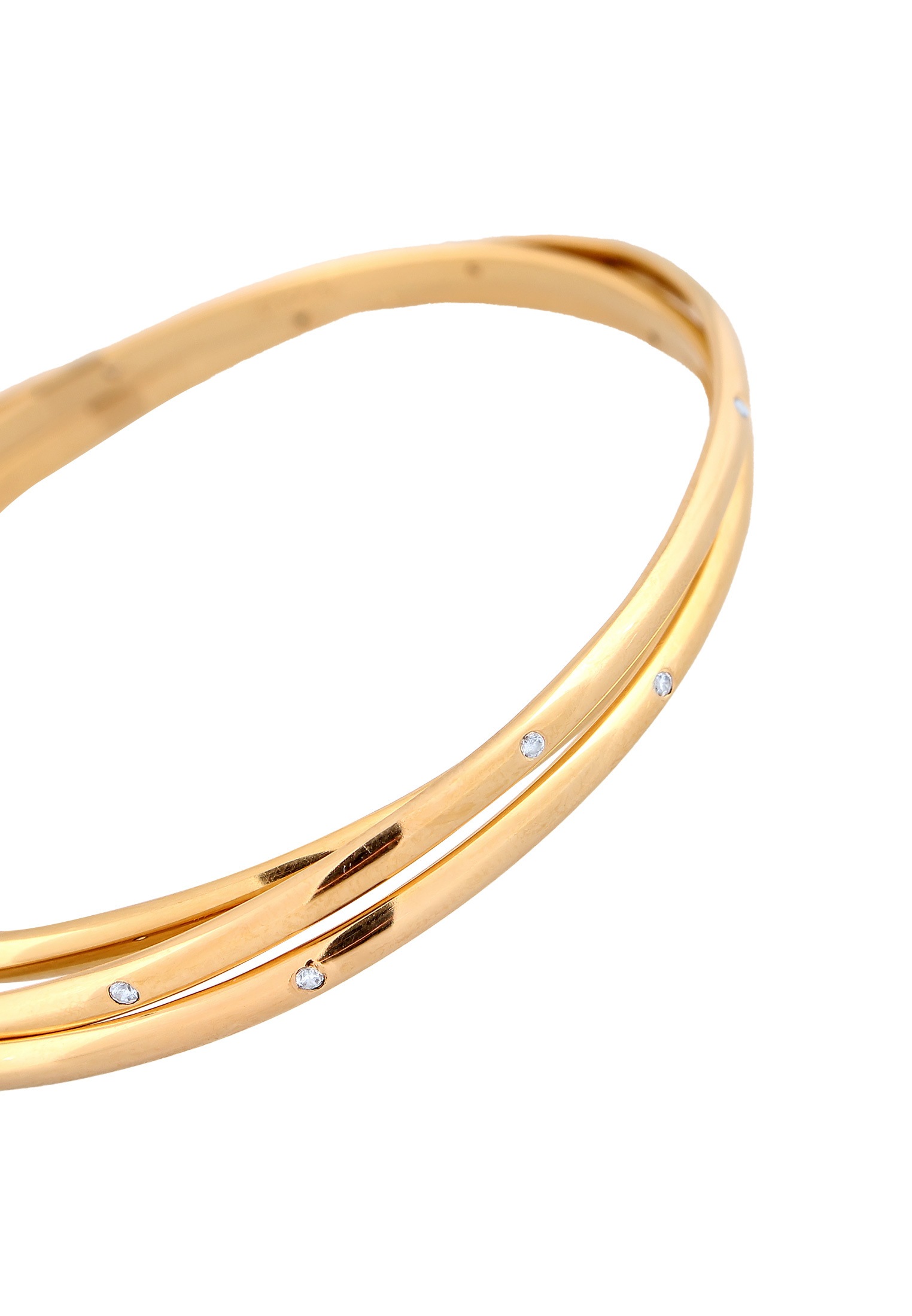 Elli Premium Armreif »Armband Armreif Zirkonia Weiß 925 Sterling Silber«