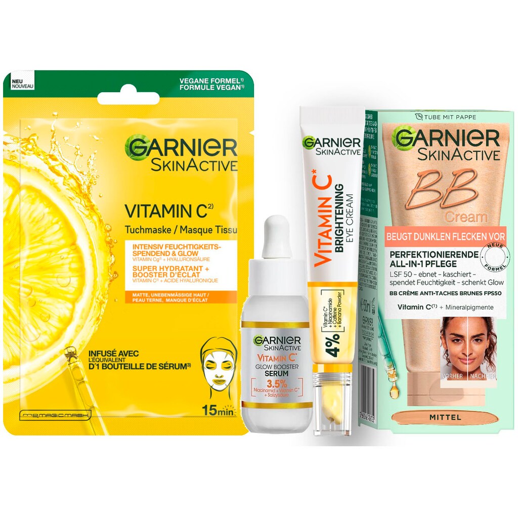 GARNIER Gesichtspflege-Set »Vitamin C & BB Cream Set«, (4 tlg.)