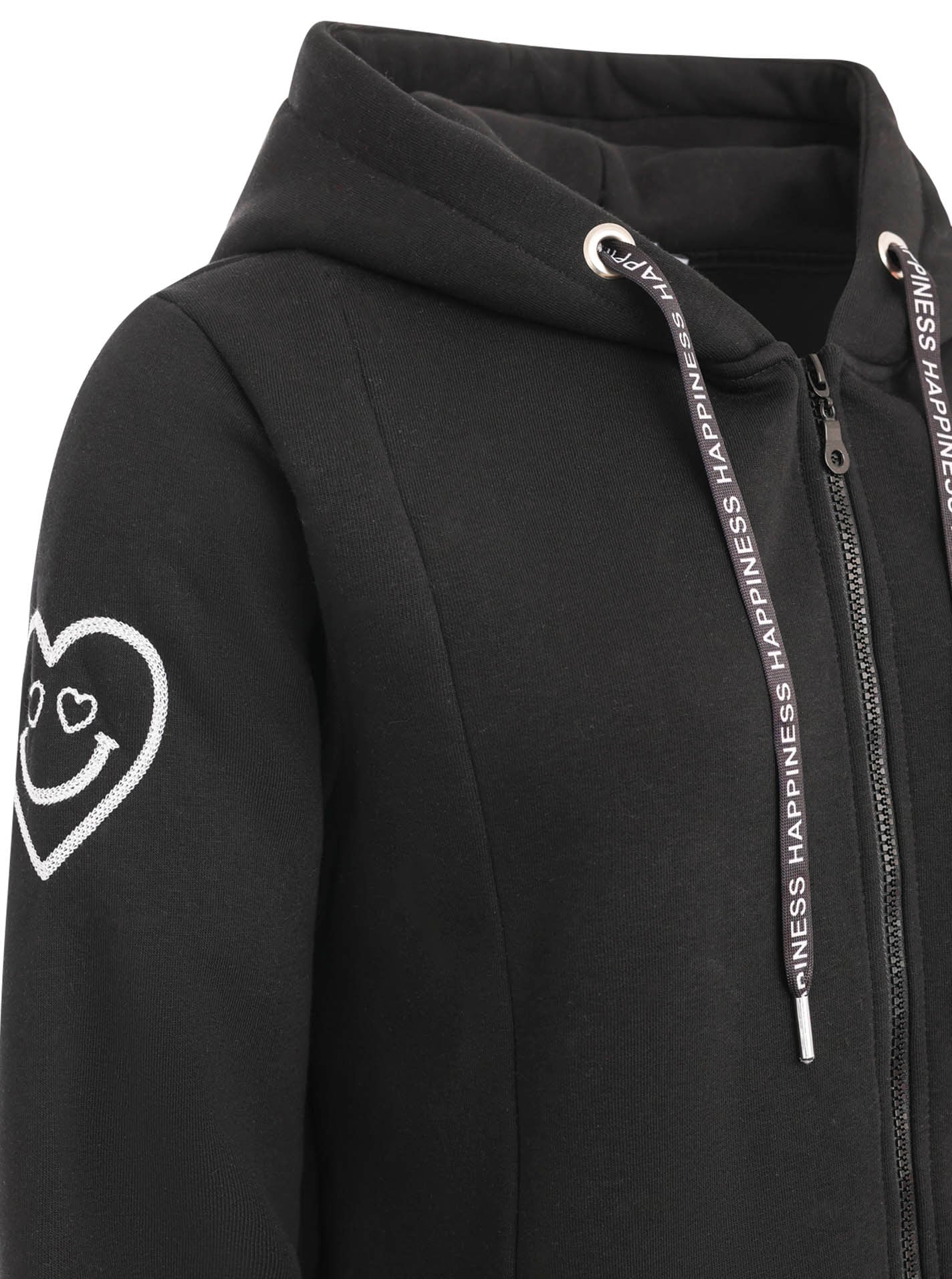 Zwillingsherz Jerseymantel »"Alissa"«, mit Kapuze und SMILE Print