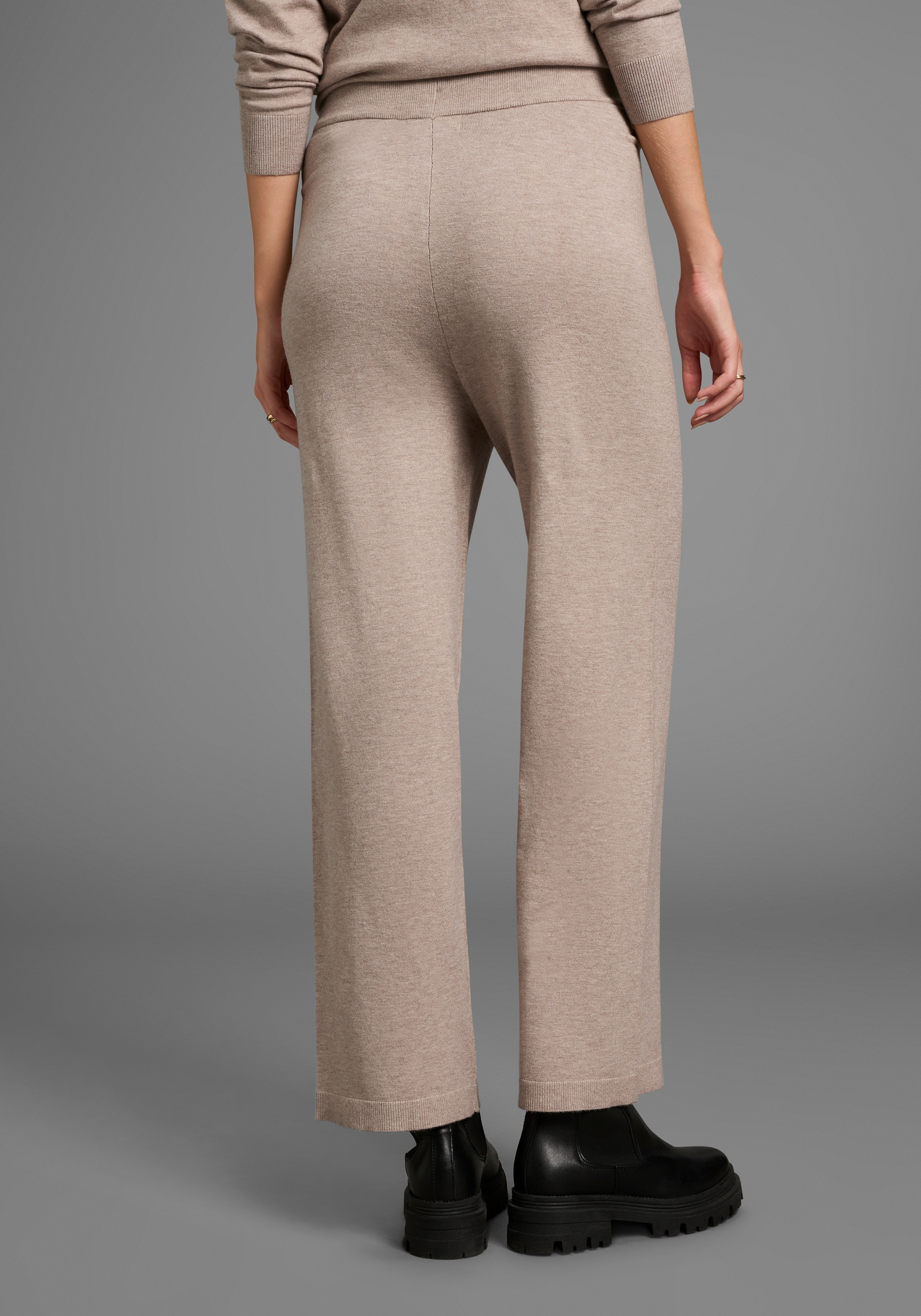 Neun Monate Umstandshose »Strickhose für Schwangerschaft und Stillzeit«, Umstands-Strickhose mit extra weitem Bund