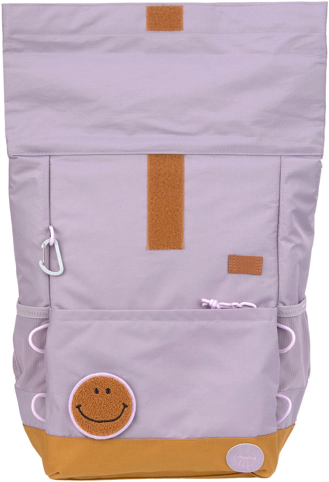 LÄSSIG Kinderrucksack »Little Gang, Medium Rolltop Backpack, lilac«, Reflektoren, aus recycelten PET-Flaschen
