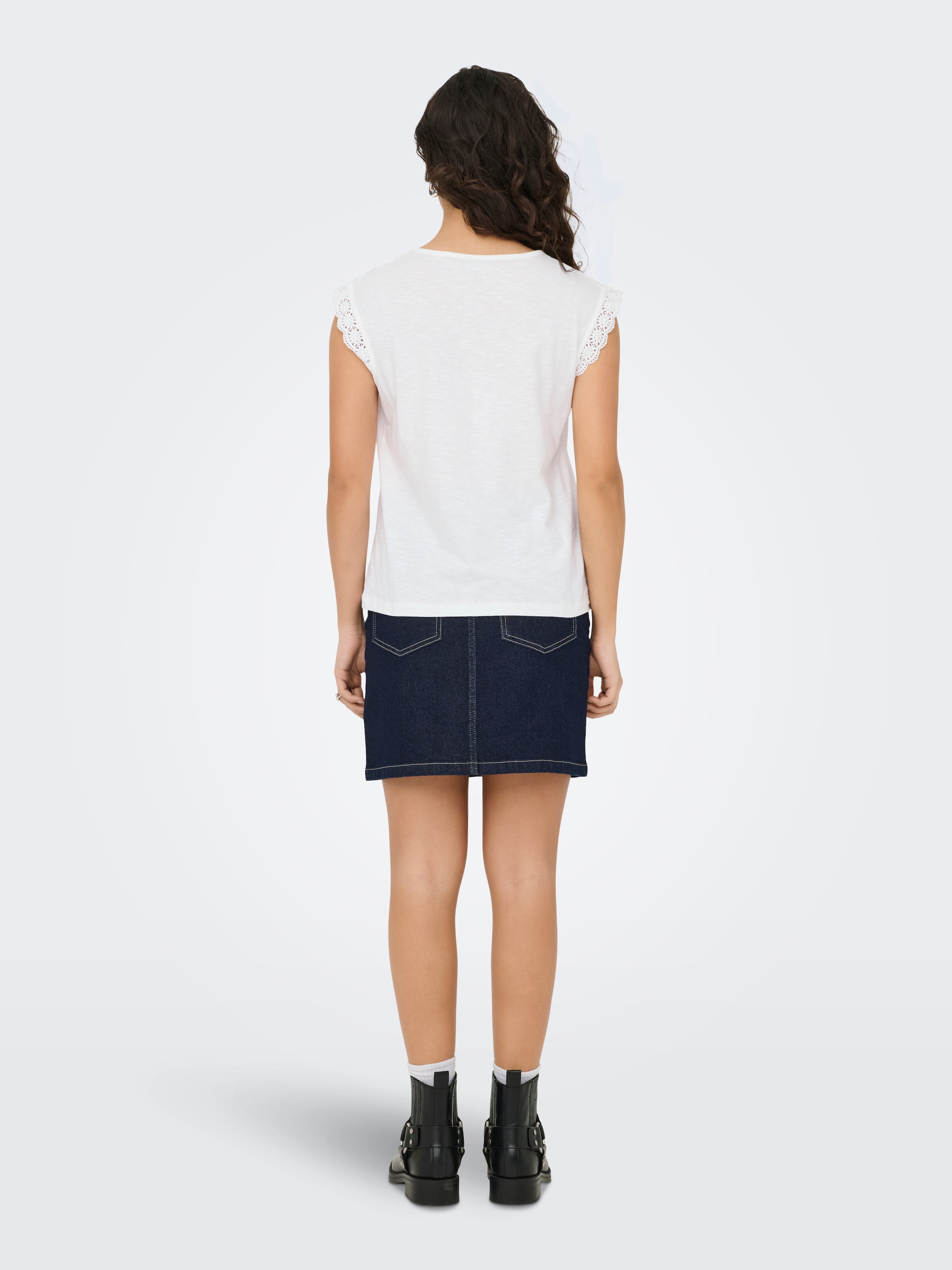 JDY Shirttop »JDYSALVA LIFE S/L CROCHET TOP JRS«