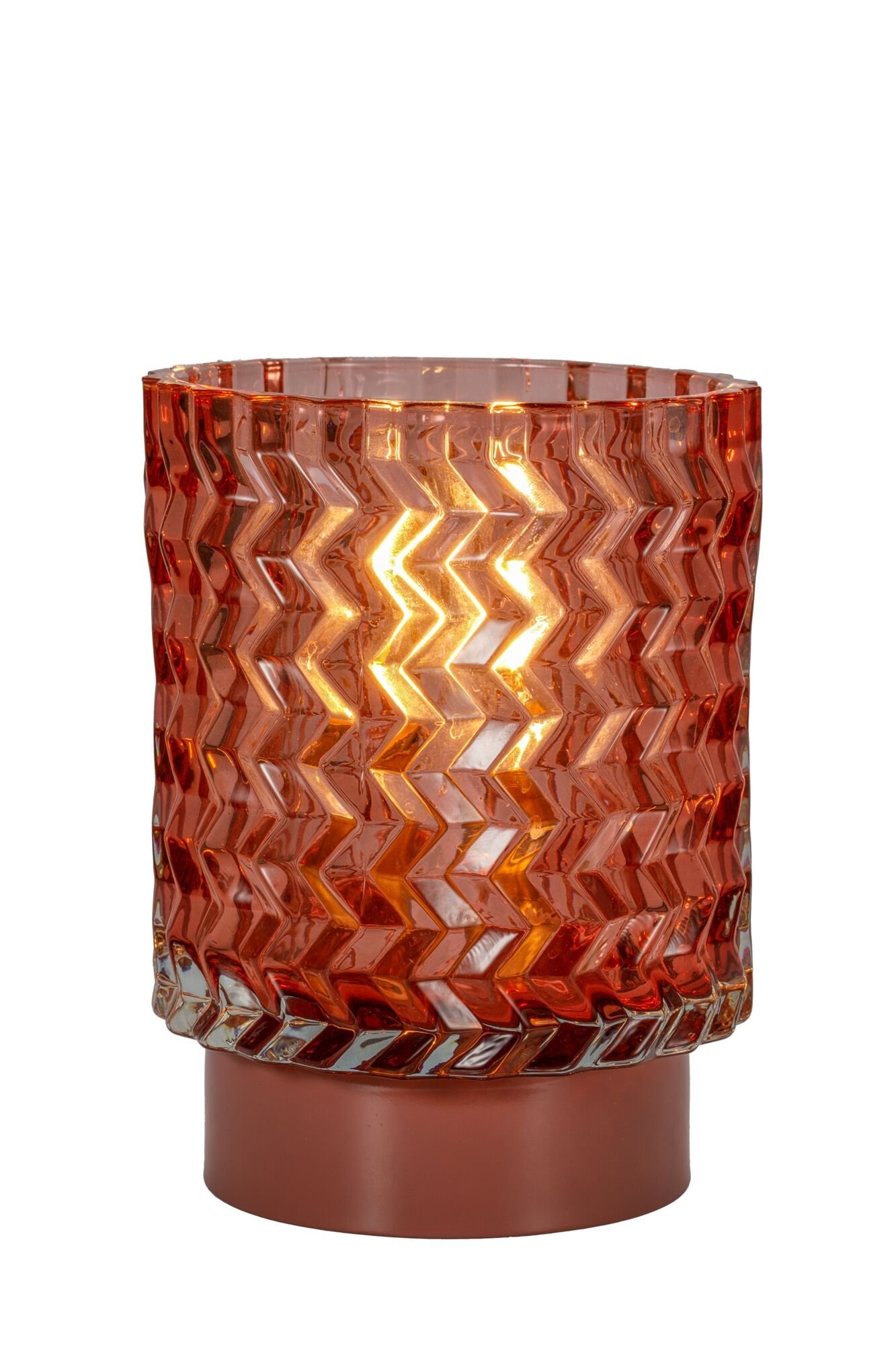 Pauleen LED Tischleuchte »Sweet Glamour mobile Rose Glas/Metall«, 1 flammig, Leuchtmittel E14 | LED fest integriert, E14, Timer Batterie