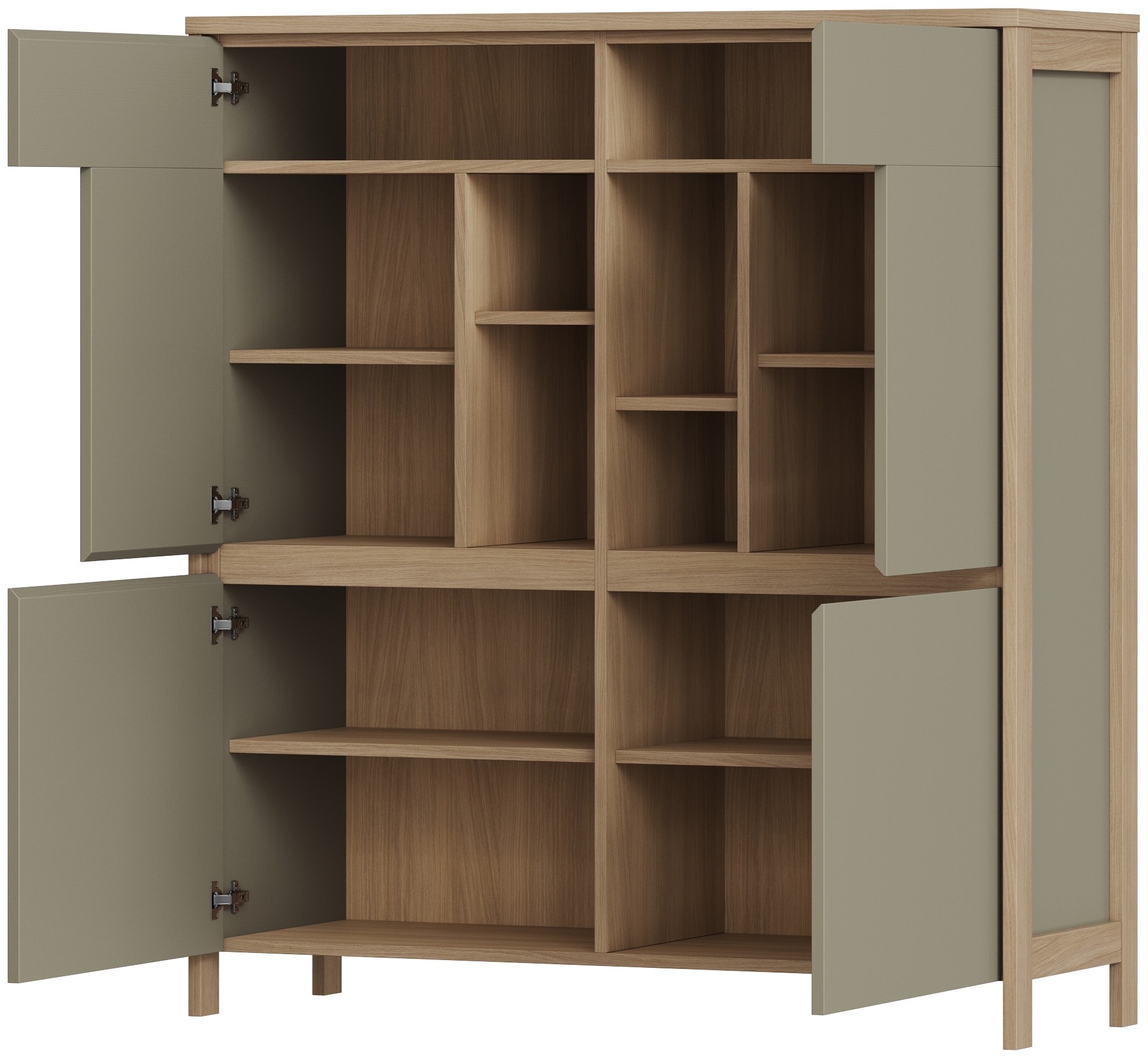 Home affaire Highboard »Stranda, moderner Schrank, Stauraumelement im Scandic-Style« elegante Rahmenoptik, ausreichend Stauraum, vielseitig einsetzbar