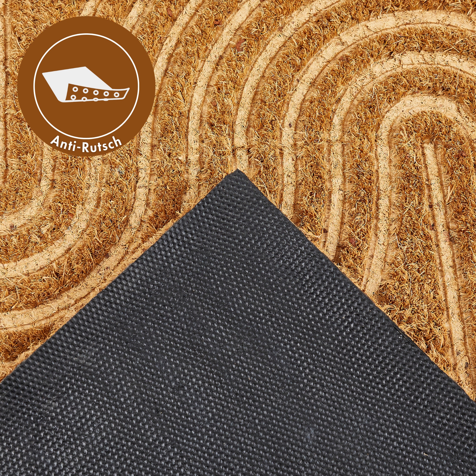 Andiamo Fußmatte »Kokos« rechteckig 17 mm Höhe Schmutzfangmatte, verschiedene Designs, In- und Outdoor geeignet