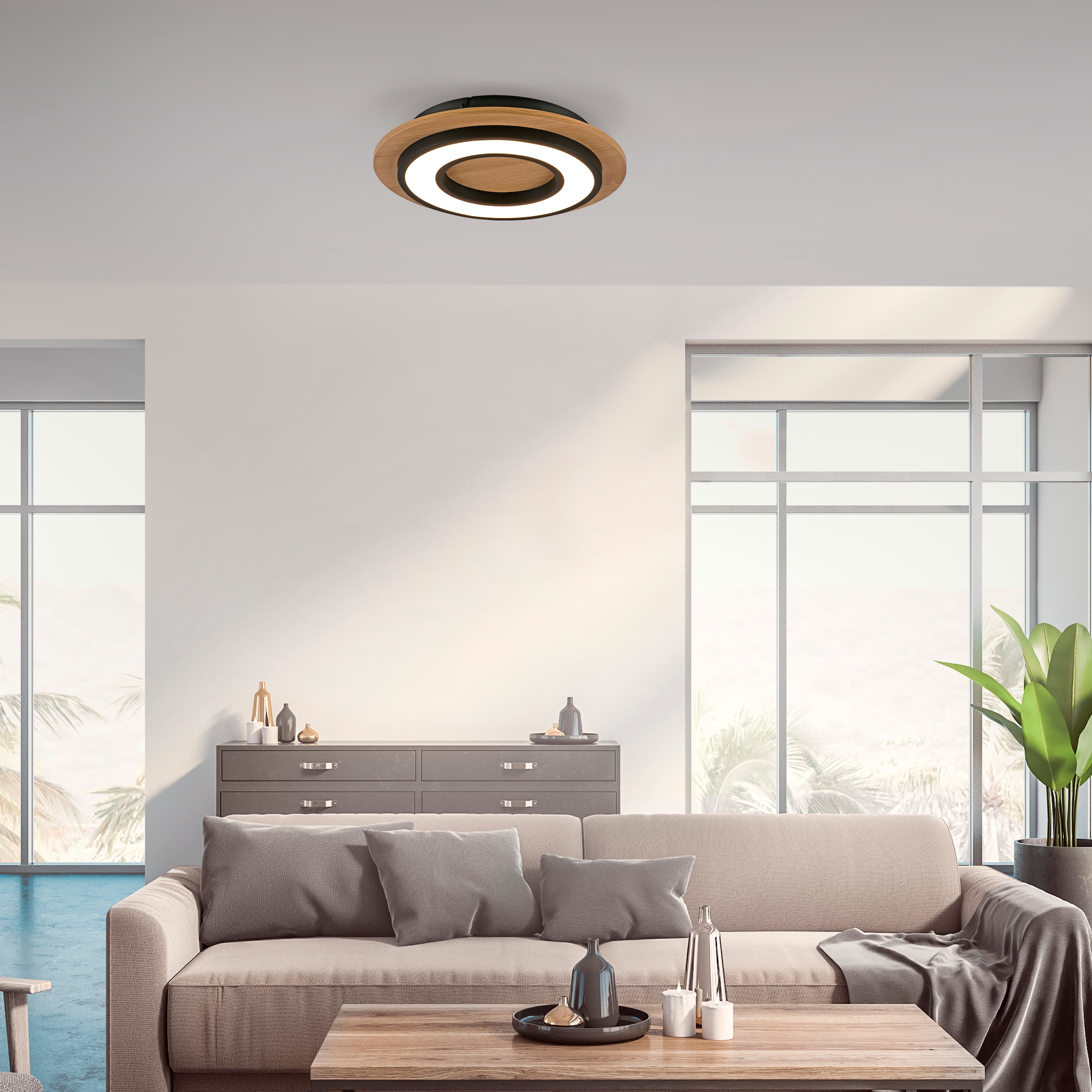 JUST LIGHT Deckenleuchte »TOLA«, 1 flammig, Leuchtmittel LED-Board | LED fest integriert, LED